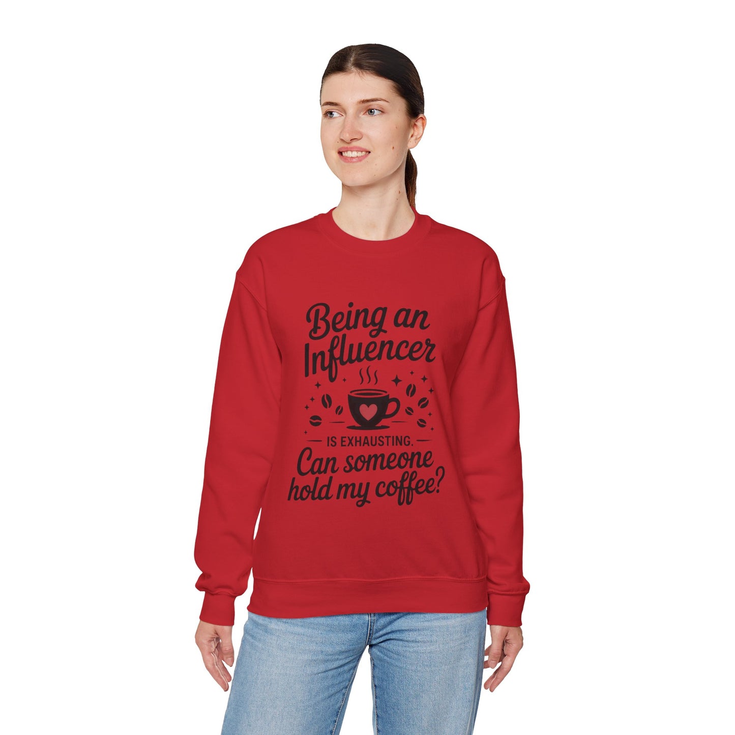 Social Media Humor Womens Sweatshirt, Funny Influencer Sweatshirt, instagram girl top, tiktok fashion, Perfect for Coffee Lovers