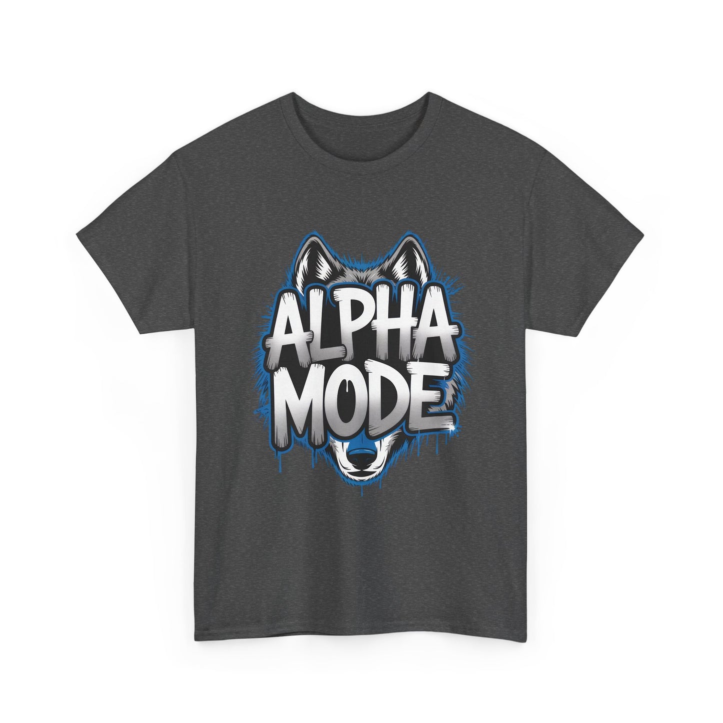 Alpha Mode Wolf Graphic Mens T-Shirt Streetwear, Alpha Tee, Wolf Tee, Street Tee, Wolf Art