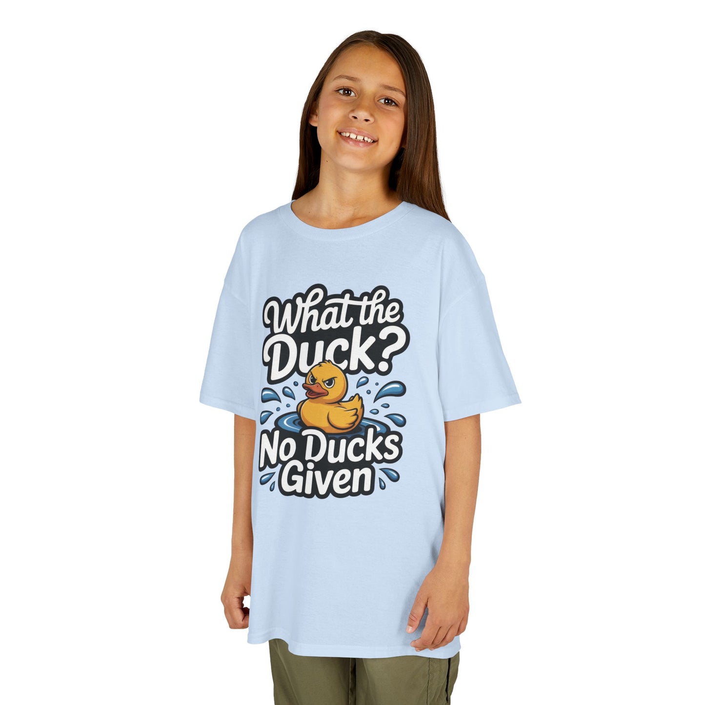 Funny Teen Duck Shirt, Kids Humor Tee, What The Duck Meme Tee, No Ducks Given Youth Tee, Sarcastic Rubber Duck Shirt, Cool Gift For Teens