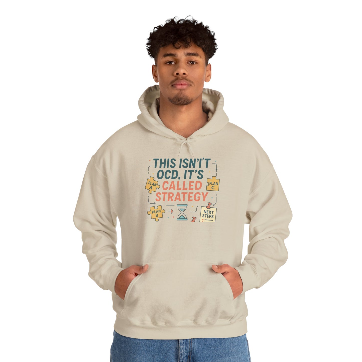 Strategic Humor Hoodie, Unisex Sweatshirt, Gift for Strategists, Funny Hoodie, Planner Gift, Cozy Stylish Sweatshirt, Relaxed Fit Hoody