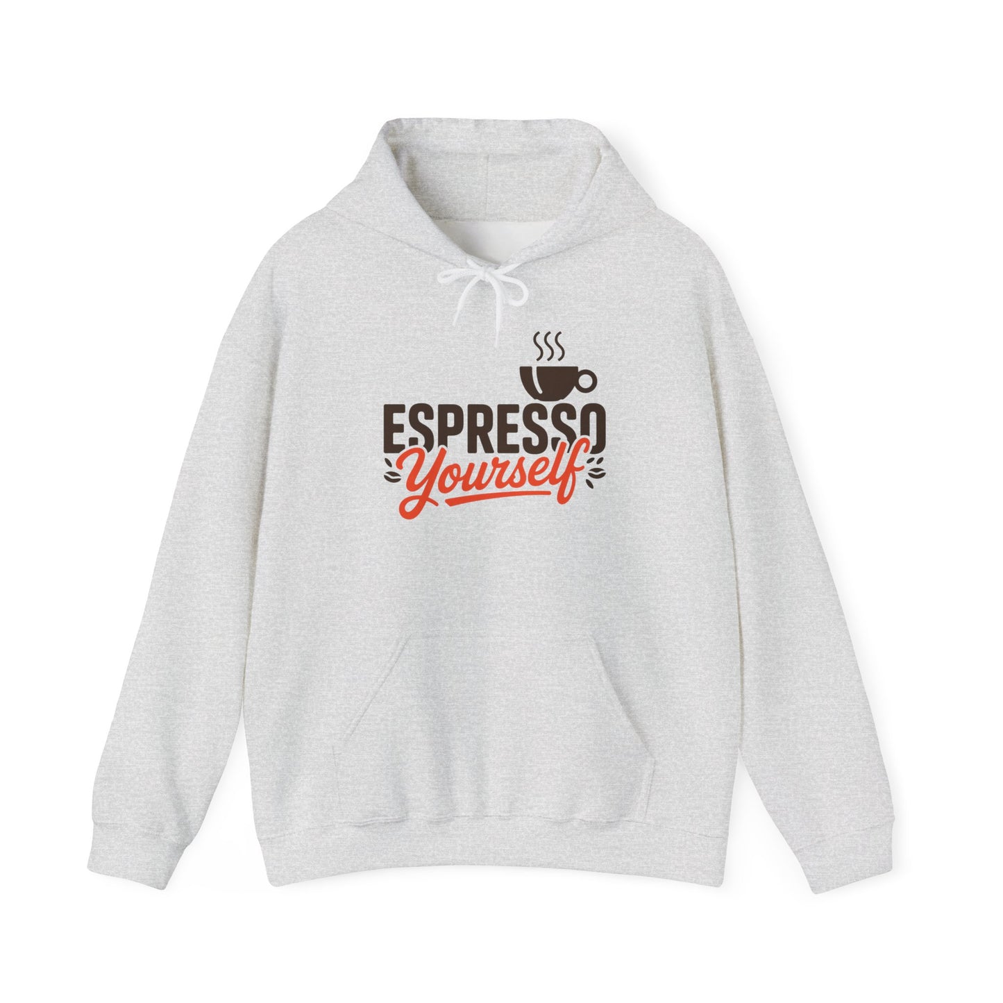 Men's Heavy Blend™ Hooded Sweatshirt, Espresso Yourself Mens Hoodie, Coffee Lover Funny Graphic Pullover