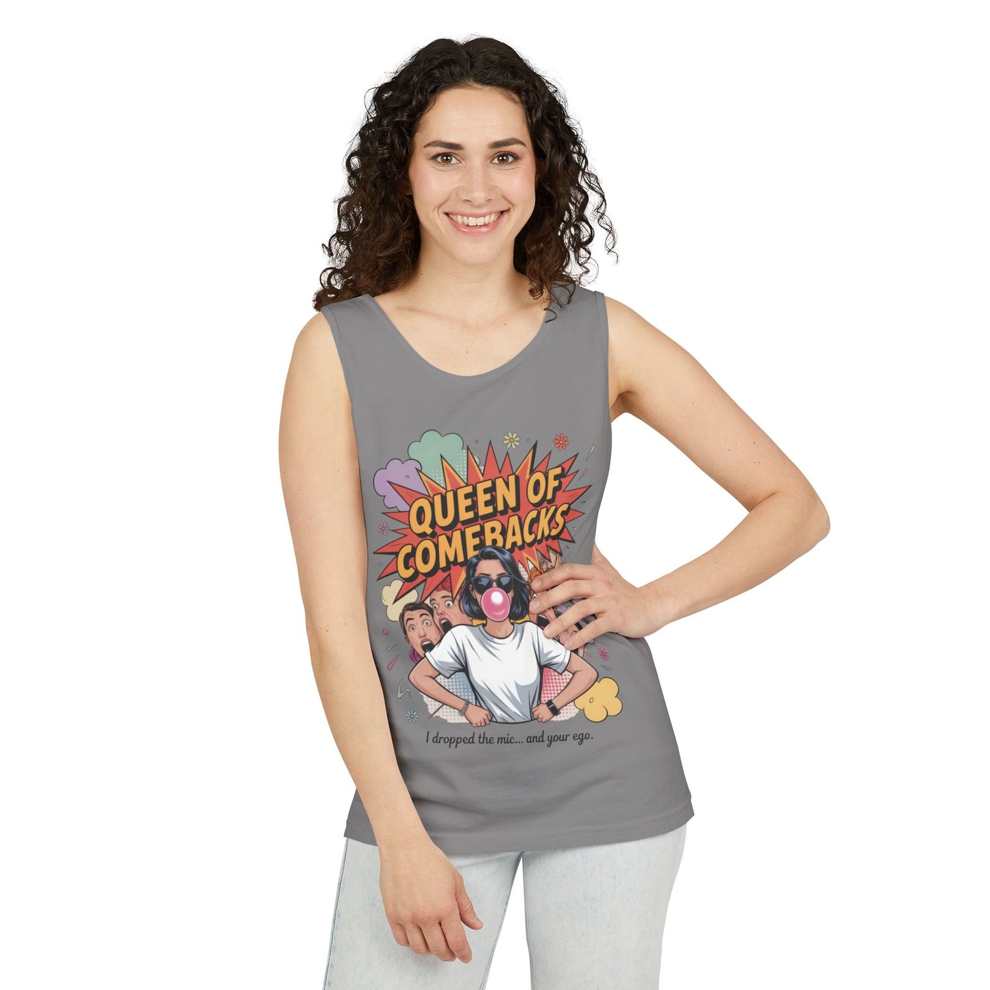 Funny Women's Tank Top, Queen of Comebacks Tee, Funny Graphic Tank, Gift for Her, Casual Wear, Comedy Apparel