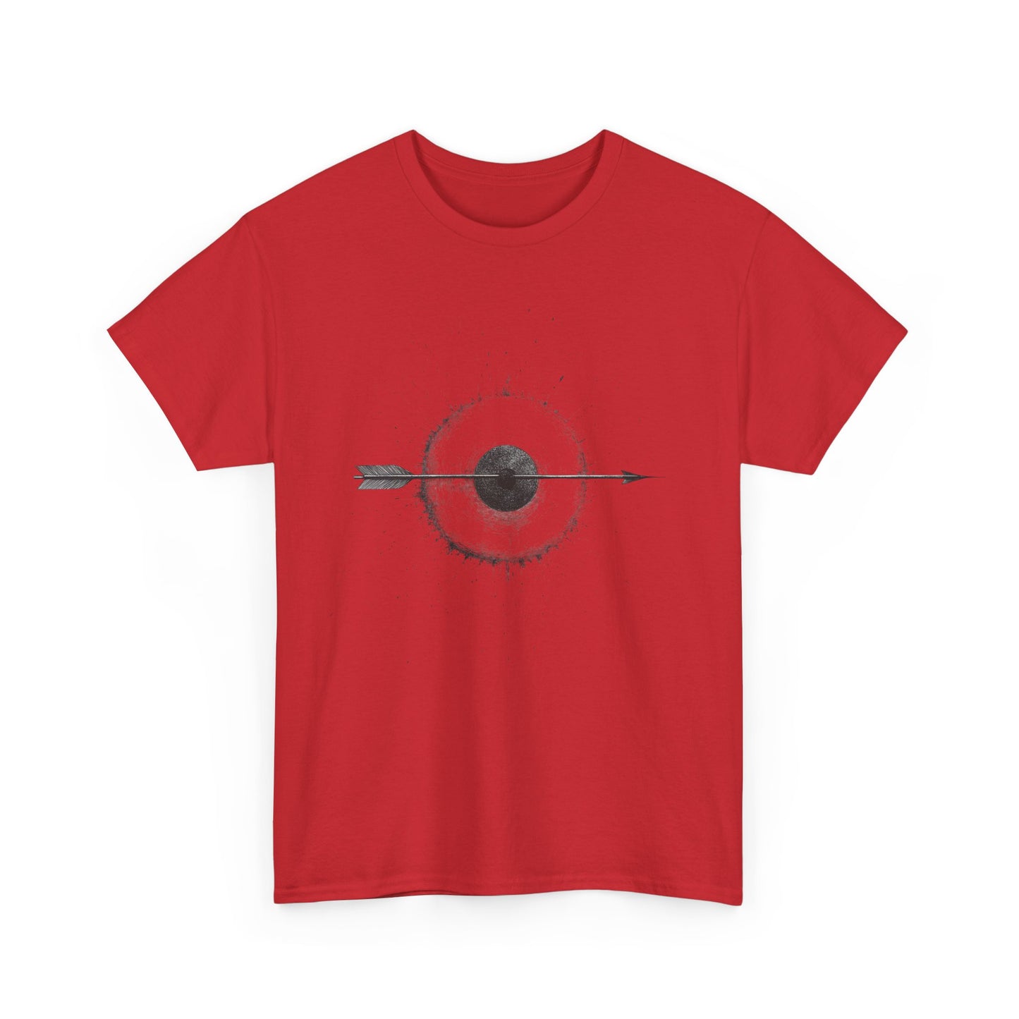 Artistic Arrow Graphic Unisex Cotton Tee, Motivational Shirt, Casual Wear, Gift for Him/Her, Trendy Fashion