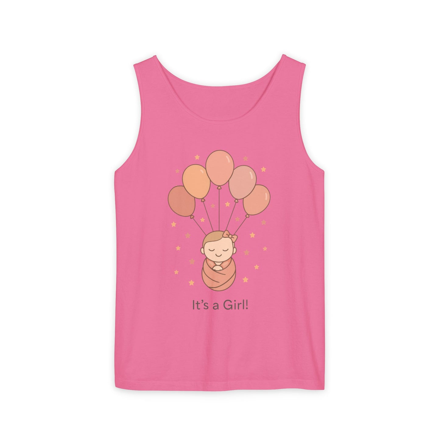 It's a Girl! Baby Shower Tank Top, Baby Girl Pregnancy Announcement Shirt, Gender Reveal Mom To Be Gift, Expecting Baby Shower Top