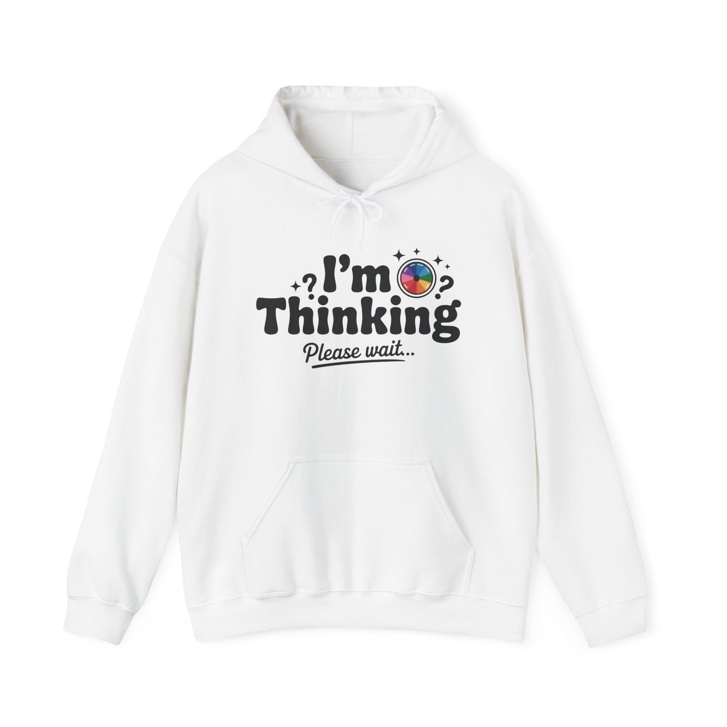 Playful Thinking Womens Hooded Sweatshirt, Womens Hoodie, Brainstorming Buddy, Thoughtful Gift, Cute Geeky Gift for Introverts, Programmers