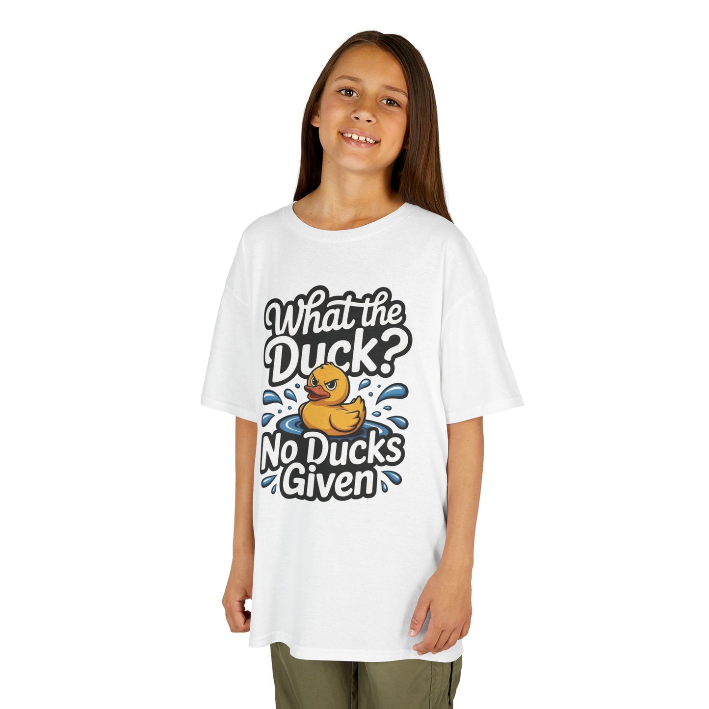 Funny Teen Duck Shirt, Kids Humor Tee, What The Duck Meme Tee, No Ducks Given Youth Tee, Sarcastic Rubber Duck Shirt, Cool Gift For Teens