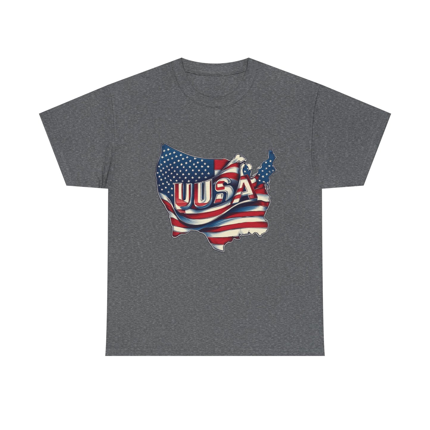 Patriotic Unisex Tee - USA Flag Design, Perfect for Independence Day, 4th of July, Gifts, Casual Wear, Festival