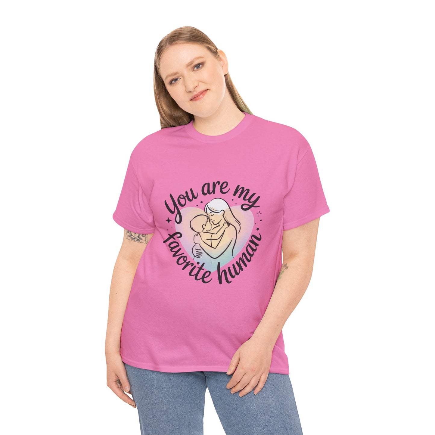 You Are My Favorite Human T-Shirt, Cute Mother and Child Shirt, Gift for Mom or Baby Shower, Mother's Day Gift