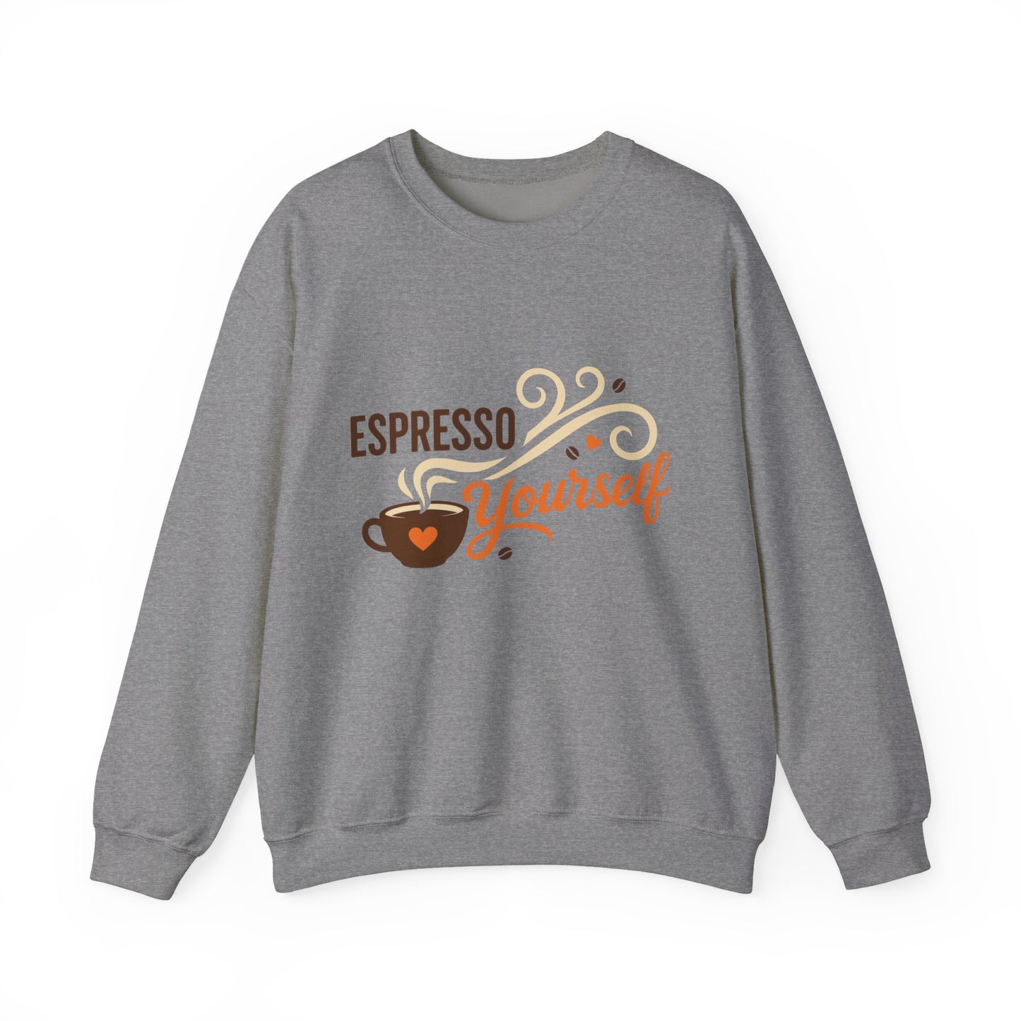 Espresso Yourself Womens Sweatshirt, Coffee Lover Pullover, Funny Barista Gift