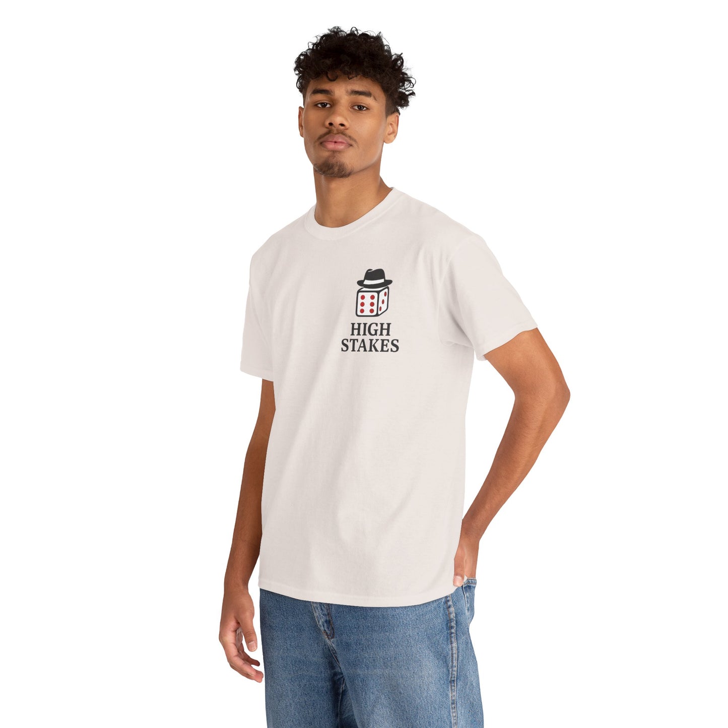 Mens Front Back print tee, Gambling Shirt, Casino Style Tee, Poker Lover Gift, Gaming Apparel, Slot Machine Graphic, Gambling Gift
