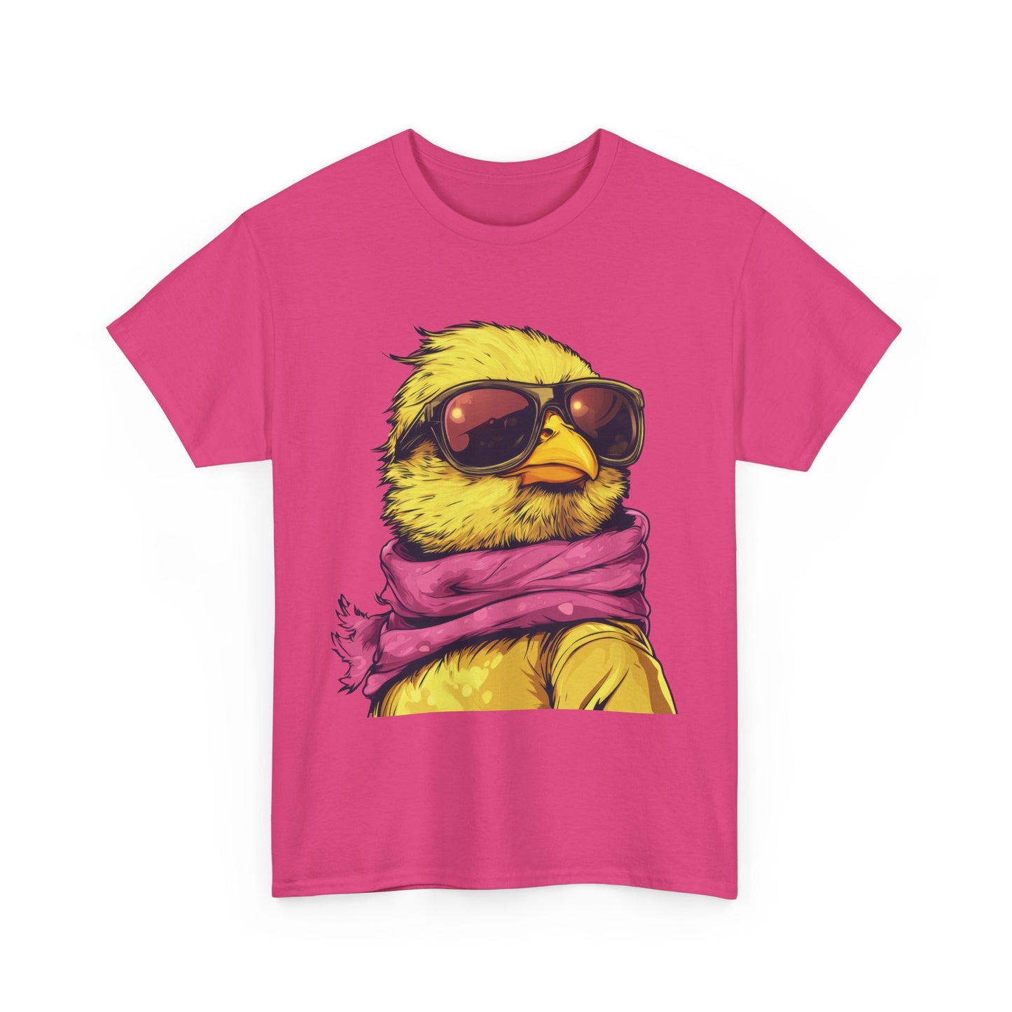Chic Cool Chick T-Shirt, Unisex Heavy Tee, Funny Animal Tee, Trend Chick Graphic T-Shirt Gift