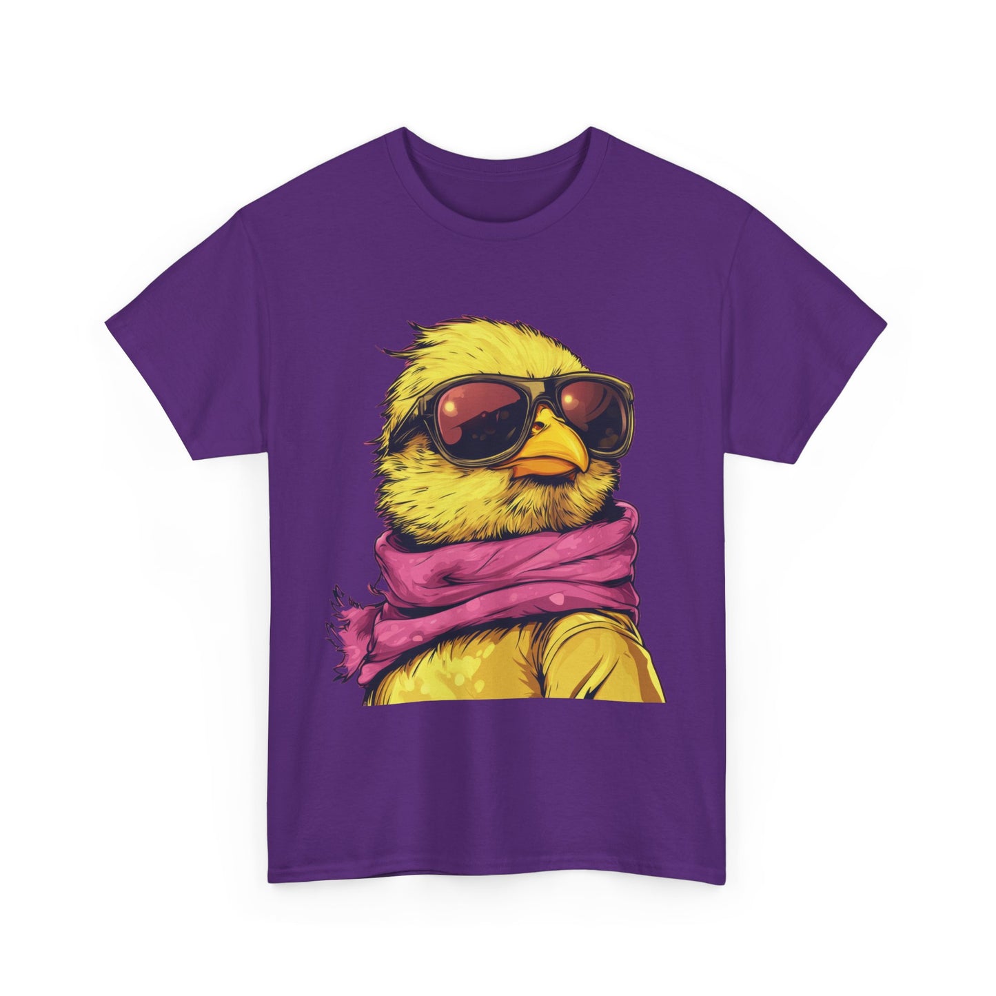 Chic Cool Chick T-Shirt, Unisex Heavy Tee, Funny Animal Tee, Trend Chick Graphic T-Shirt Gift