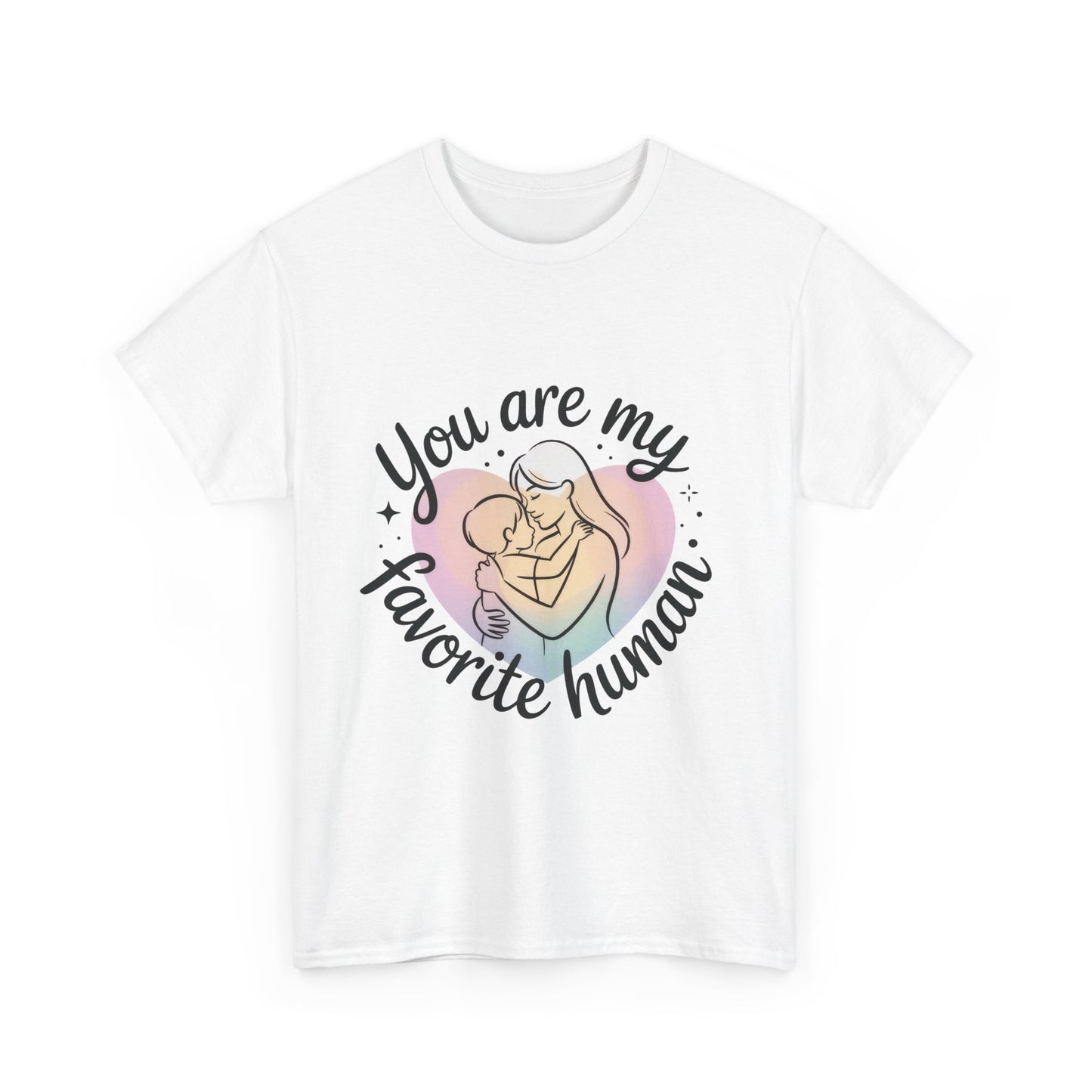 You Are My Favorite Human T-Shirt, Cute Mother and Child Shirt, Gift for Mom or Baby Shower, Mother's Day Gift