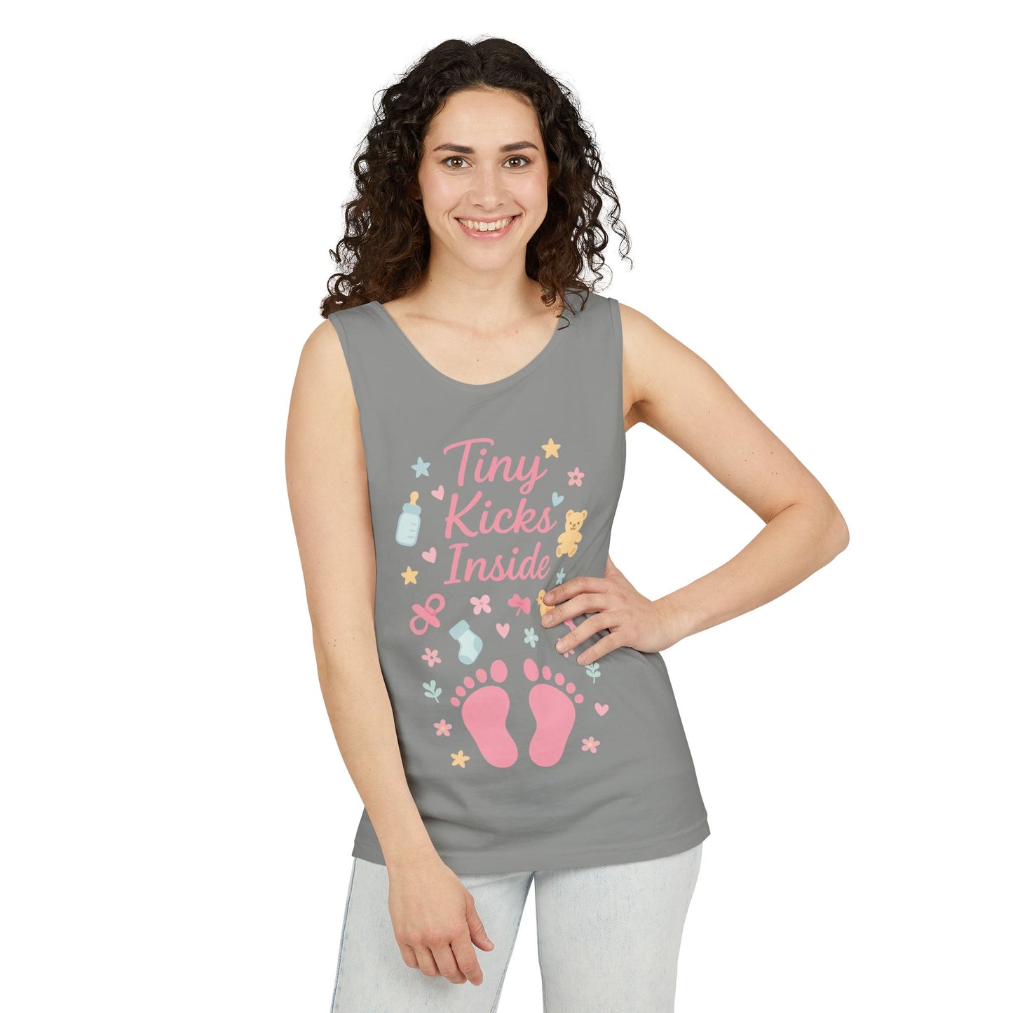 Maternity Tank Top Pregnancy Announcement Shirt, Cute Mom To Be Gift, Expecting Baby Gift, Pregnancy Reveal Top, Baby Shower Shirt