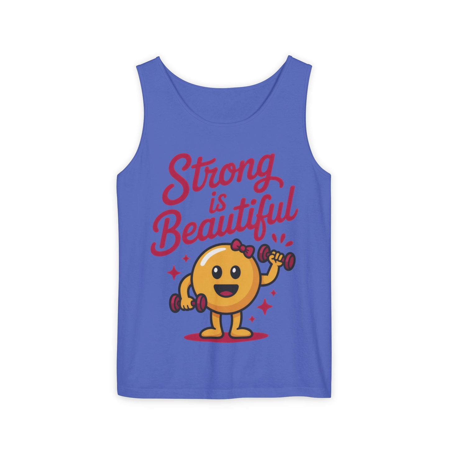 Strong is Beautiful Womens Tank Top, Cute Fitness and Gym Motivation Shirt, Workout Shirt, Exercise Top, Gift for Her, Summer Activewear
