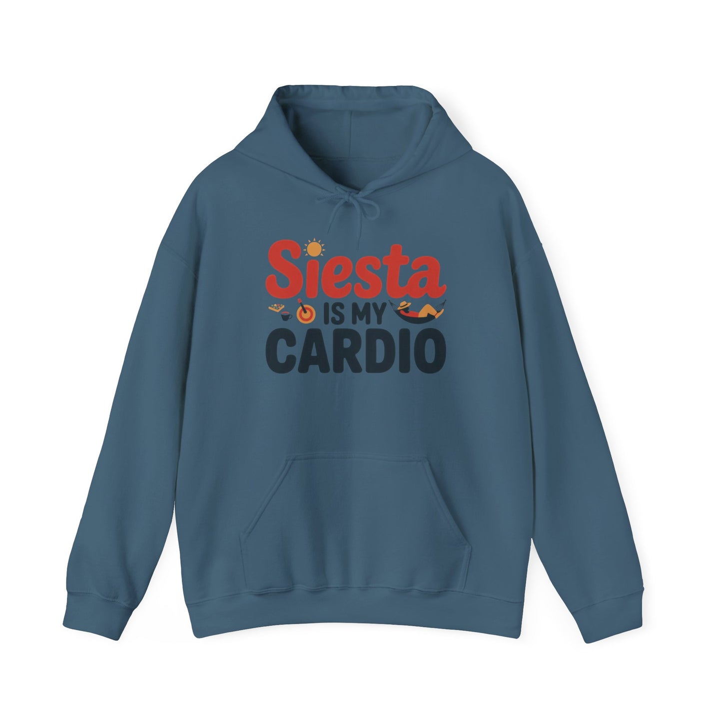 Mens Heavy Blend™ Hooded Sweatshirt, Siesta Is My Cardio Funny Mens Hoodie Spain Humor Gift