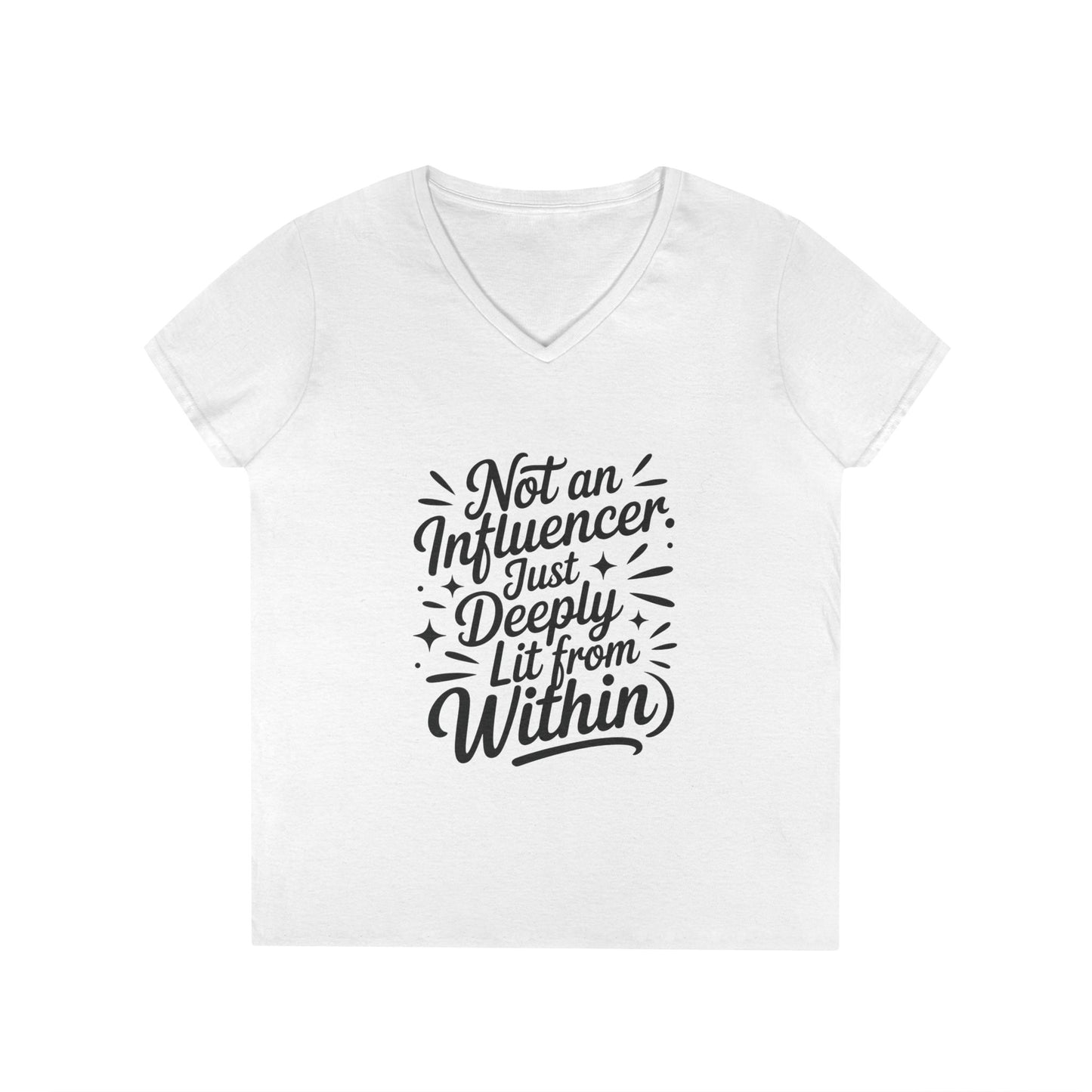 Funny Womens V-Neck Top, Sarcastic Tee, influencer tee, instagram girl tee, witty girl shirt, tiktok fashion, Gym Shirt, Summer Top