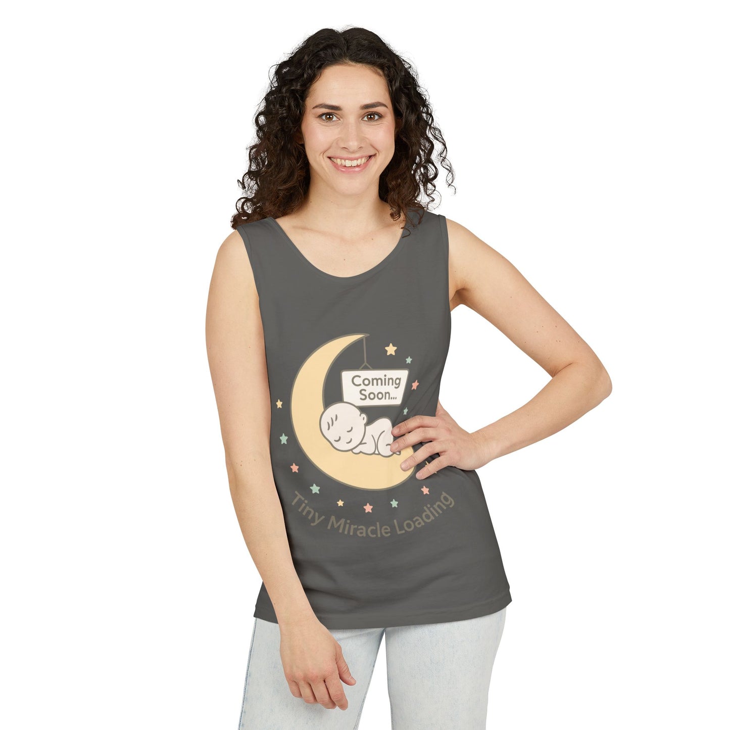 Maternity Tank Top, Coming Soon Pregnancy Announcement Top, Mom To Be Gift, Expecting Baby Reveal Tee, Baby Shower Top, Gender Reveal Top