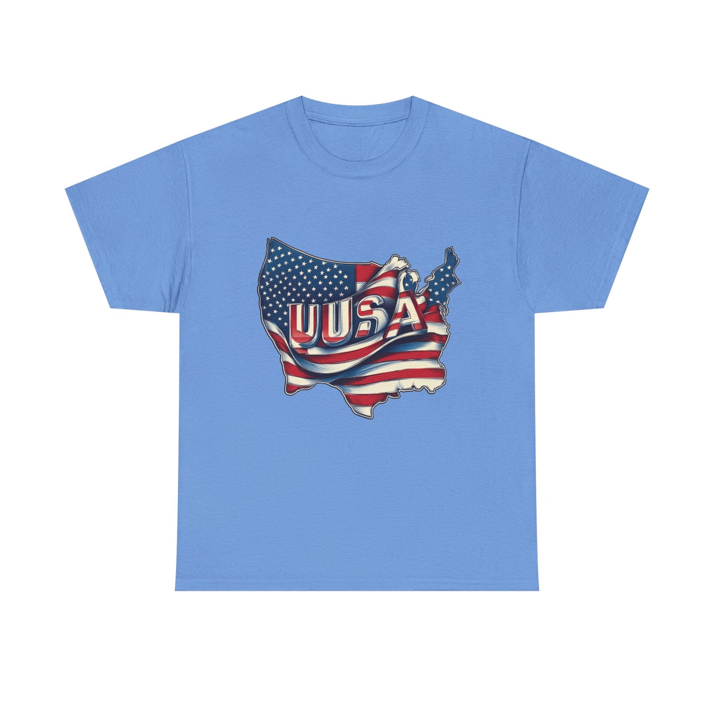 Patriotic Unisex Tee - USA Flag Design, Perfect for Independence Day, 4th of July, Gifts, Casual Wear, Festival