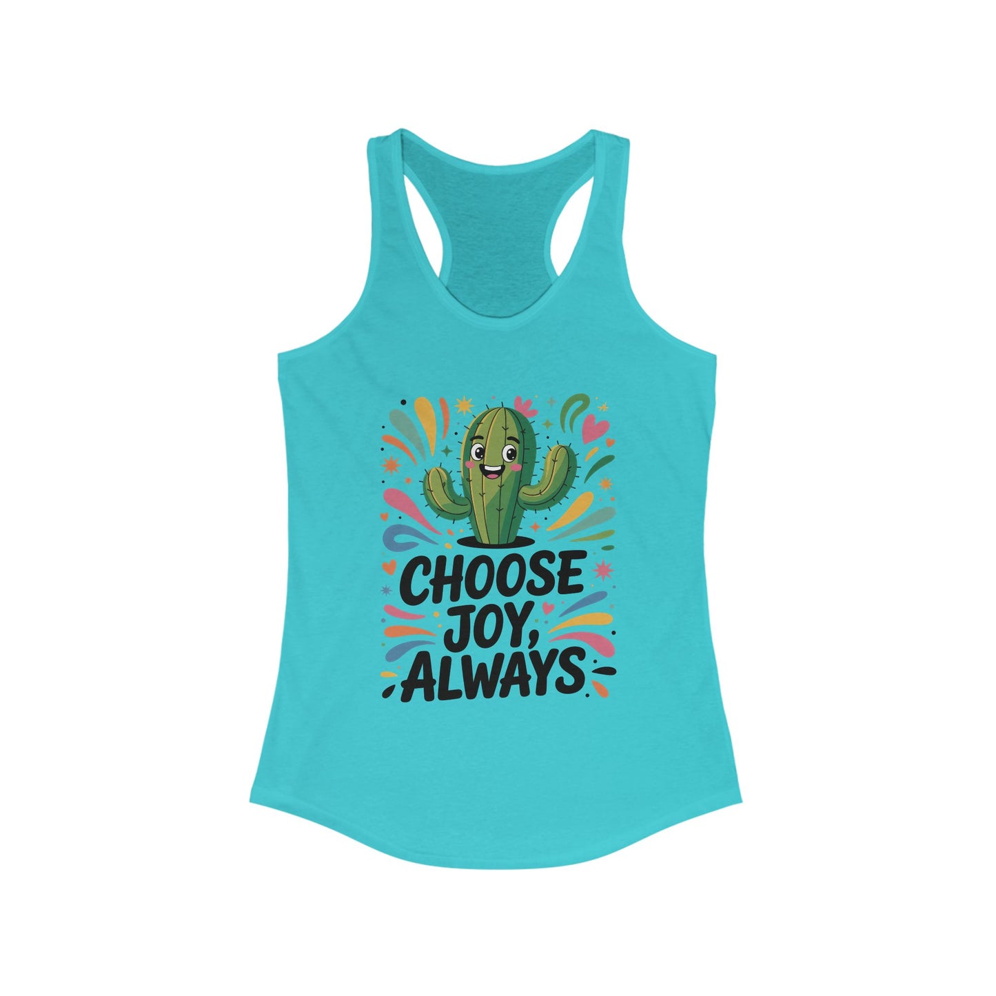 Choose Joy Always Racerback Womens Tank, Positive Vibes, Summer Fitness Top, Inspirational Apparel, Cute Workout Shirt, Gift for Her