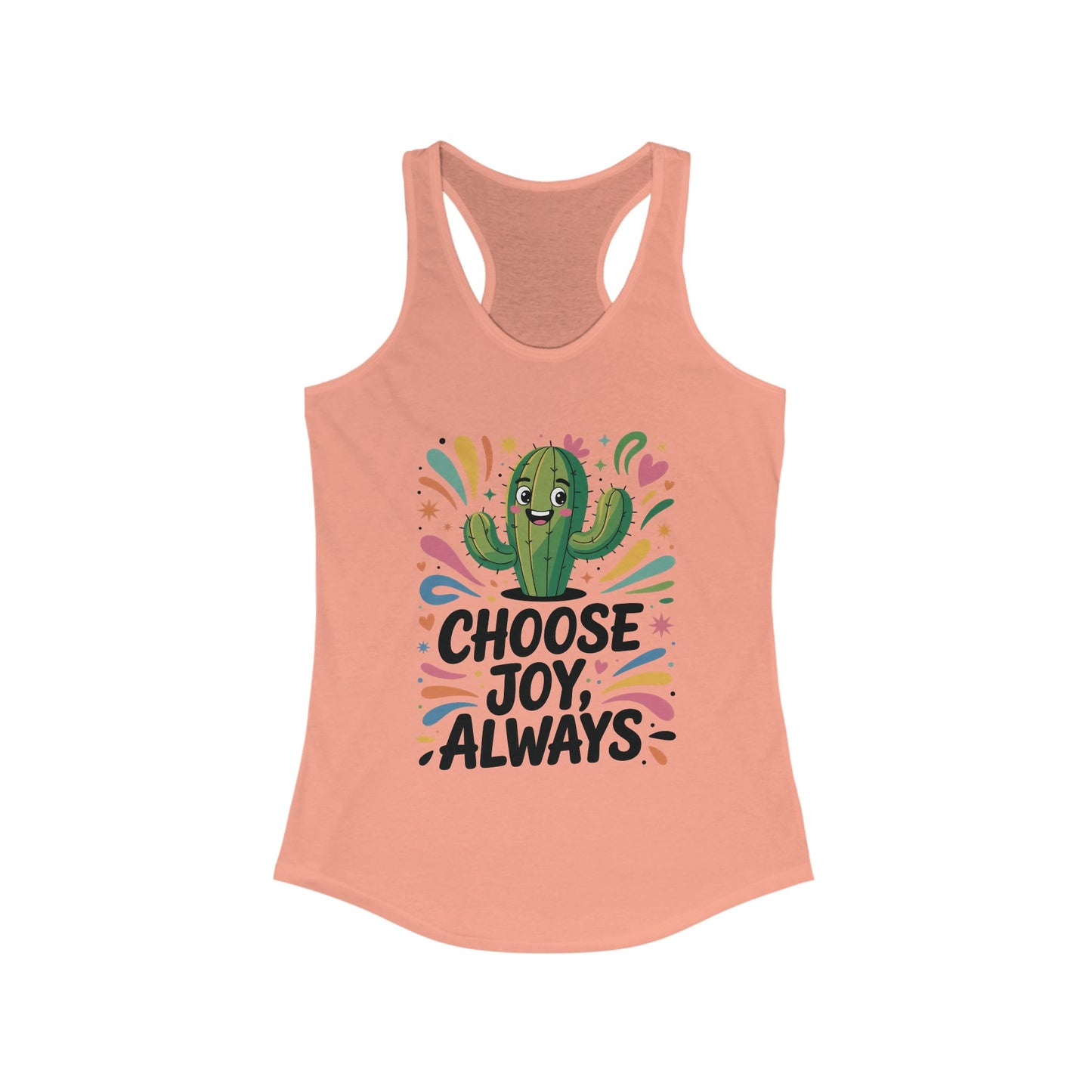 Choose Joy Always Racerback Womens Tank, Positive Vibes, Summer Fitness Top, Inspirational Apparel, Cute Workout Shirt, Gift for Her
