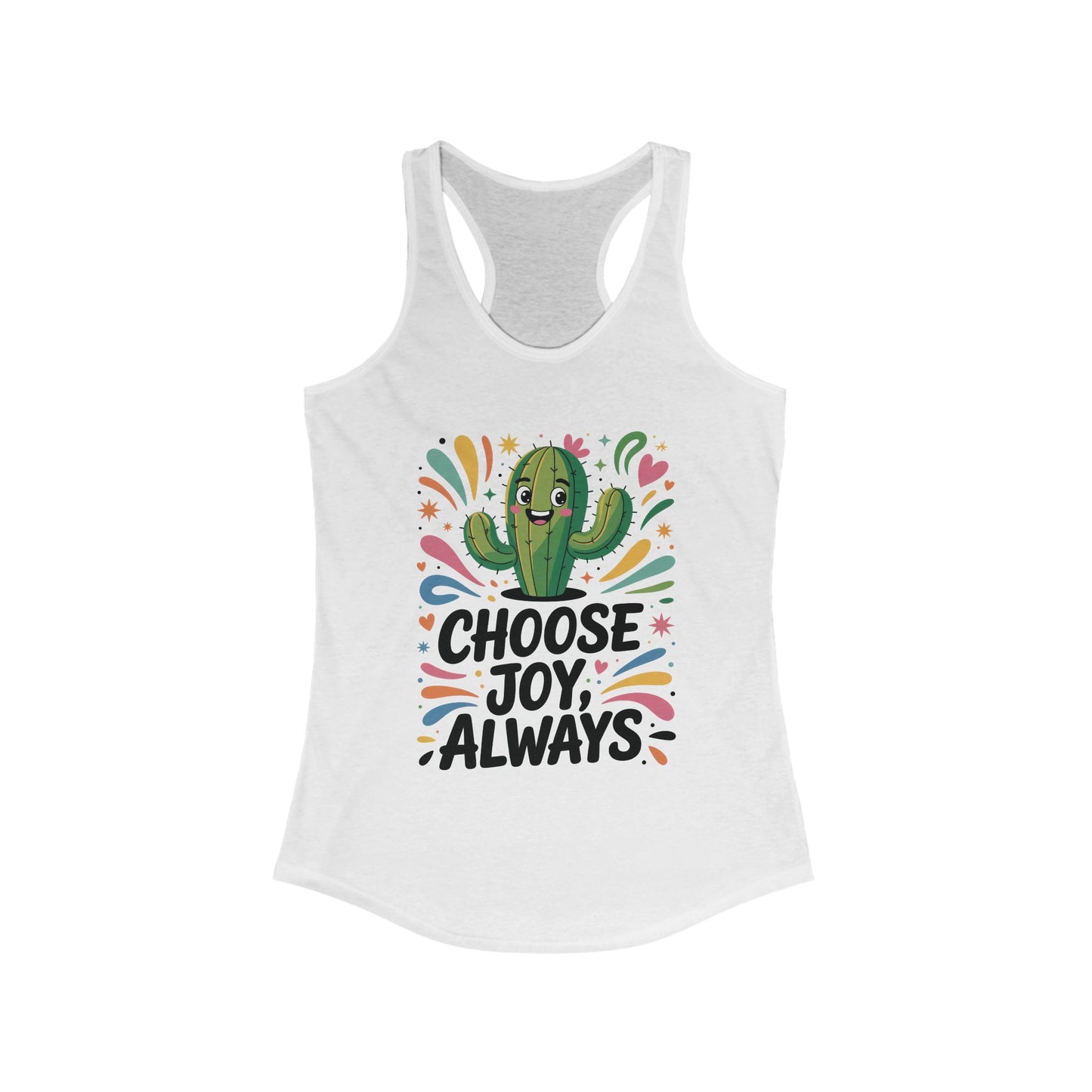 Choose Joy Always Racerback Womens Tank, Positive Vibes, Summer Fitness Top, Inspirational Apparel, Cute Workout Shirt, Gift for Her