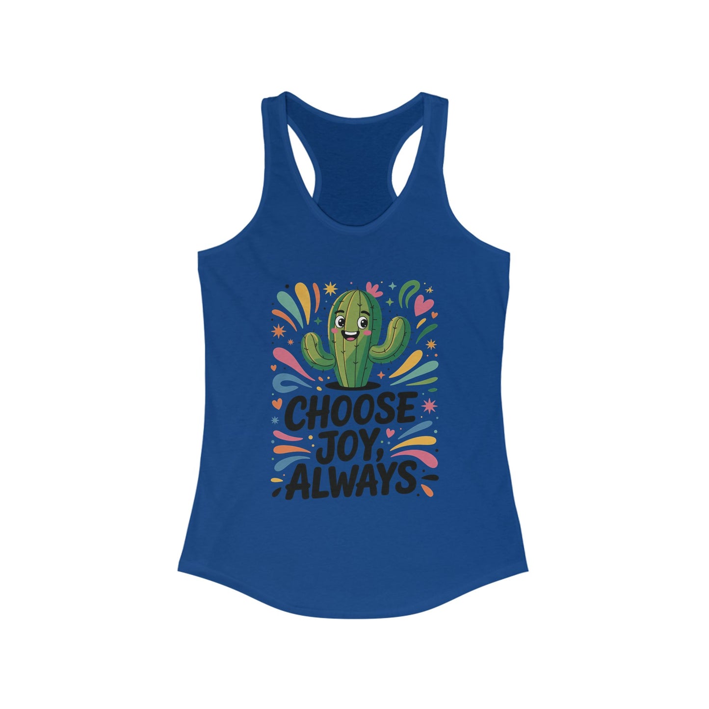 Choose Joy Always Racerback Womens Tank, Positive Vibes, Summer Fitness Top, Inspirational Apparel, Cute Workout Shirt, Gift for Her