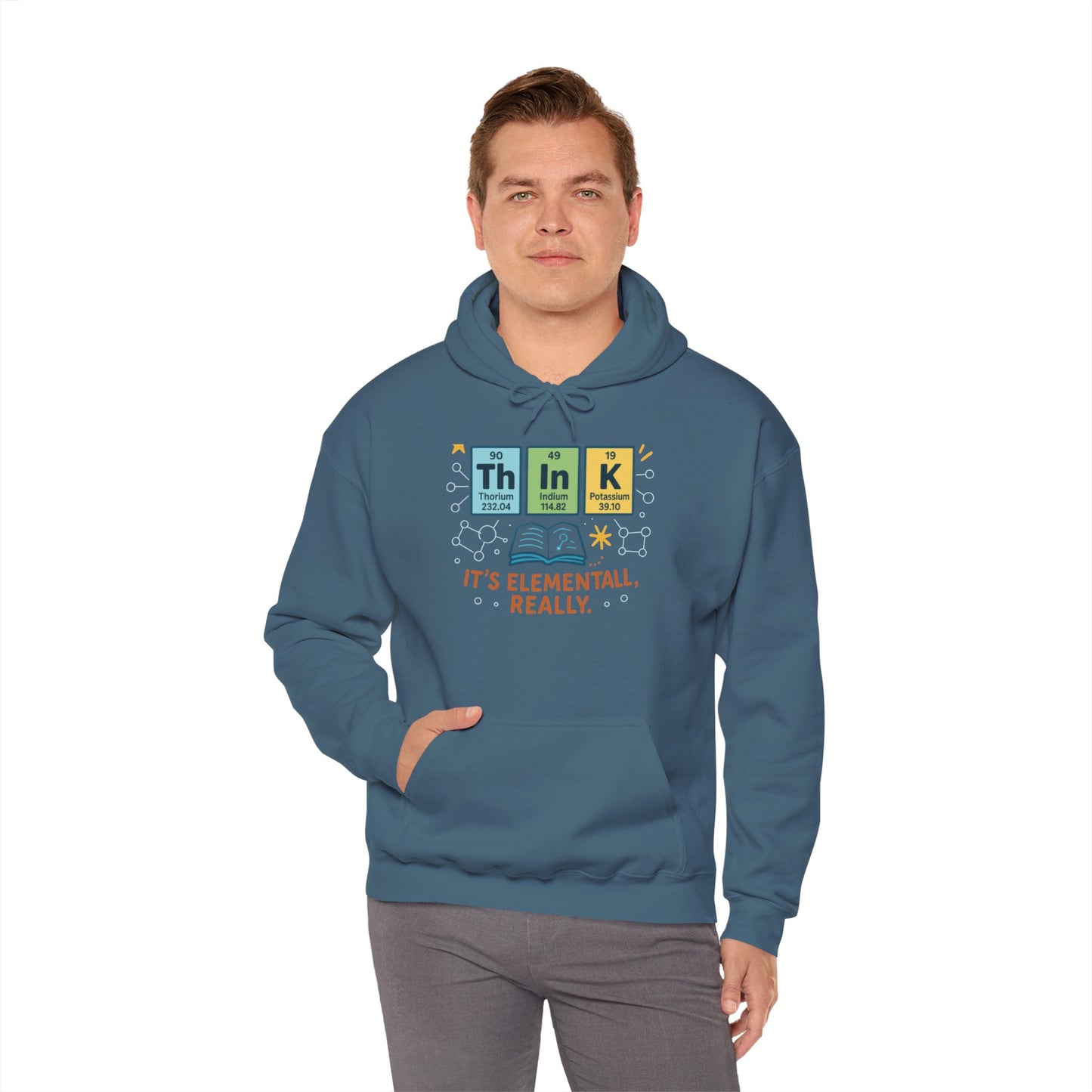 Science Hoodie for Men, Funny Nerd Hoodie, Element of Humor Sweatshirt, Science Lover Gift for Him, Chemistry Lover Gift
