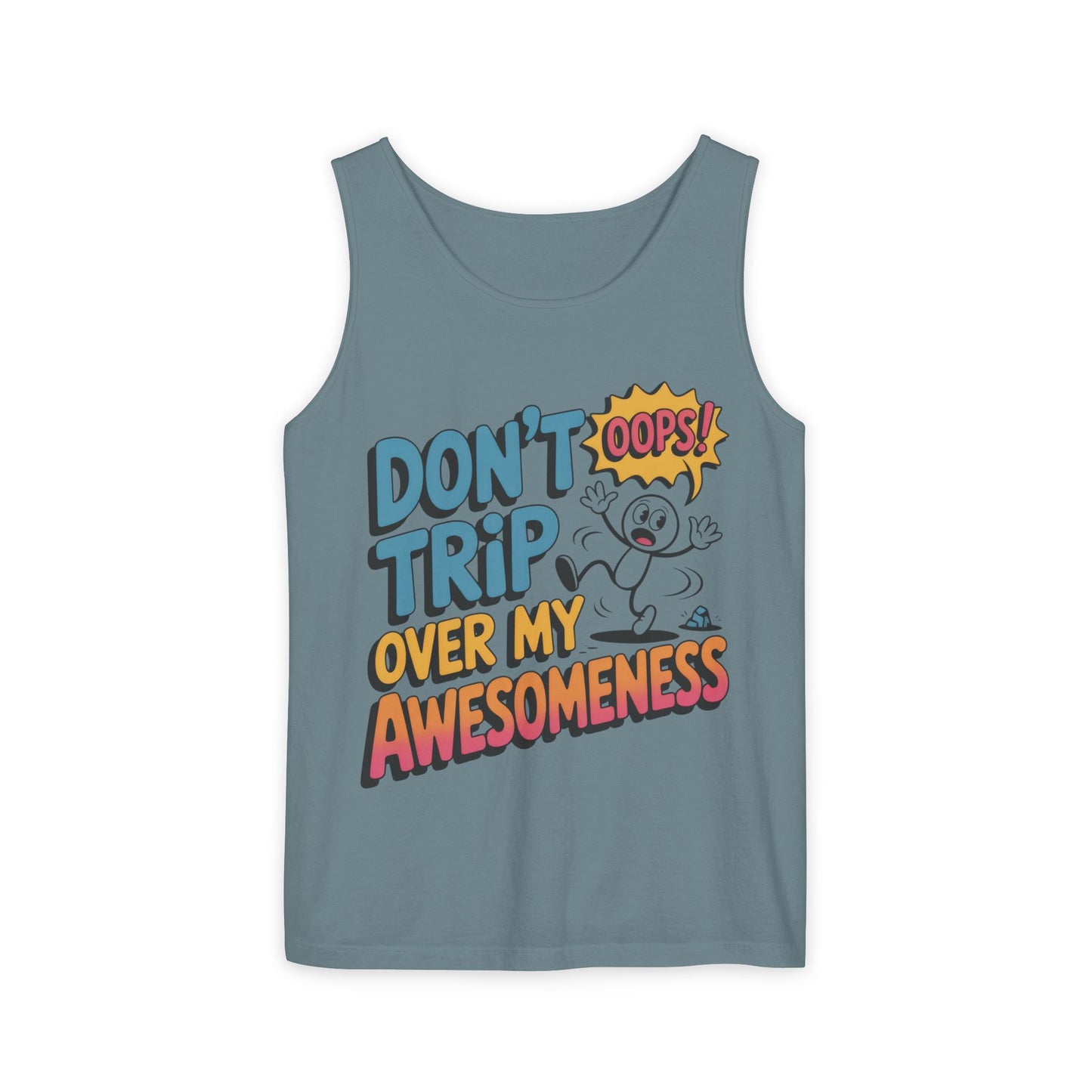 Funny Graphic Tank Top, Don't Trip Over My Awesomeness Tank, Womens Cotton Tank for Casual Wear, Gift for Friends, Birthday Gift, Humor Tee