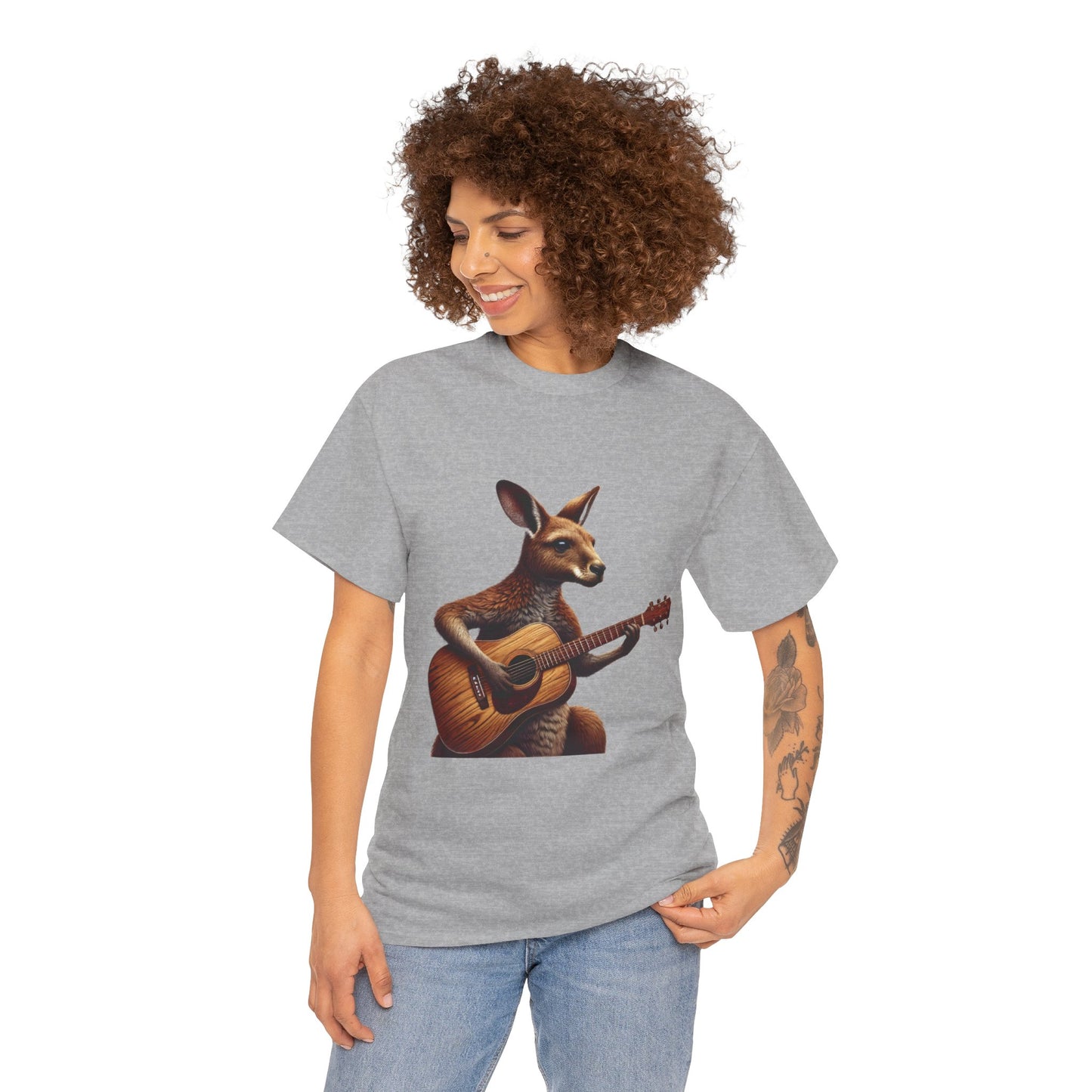 Funny Kangaroo Playing Guitar T-Shirt, Cute Animal Music Lover Shirt, Aussie Wildlife Gift Idea, Music Lovers, Animal Tee, Fun Gift