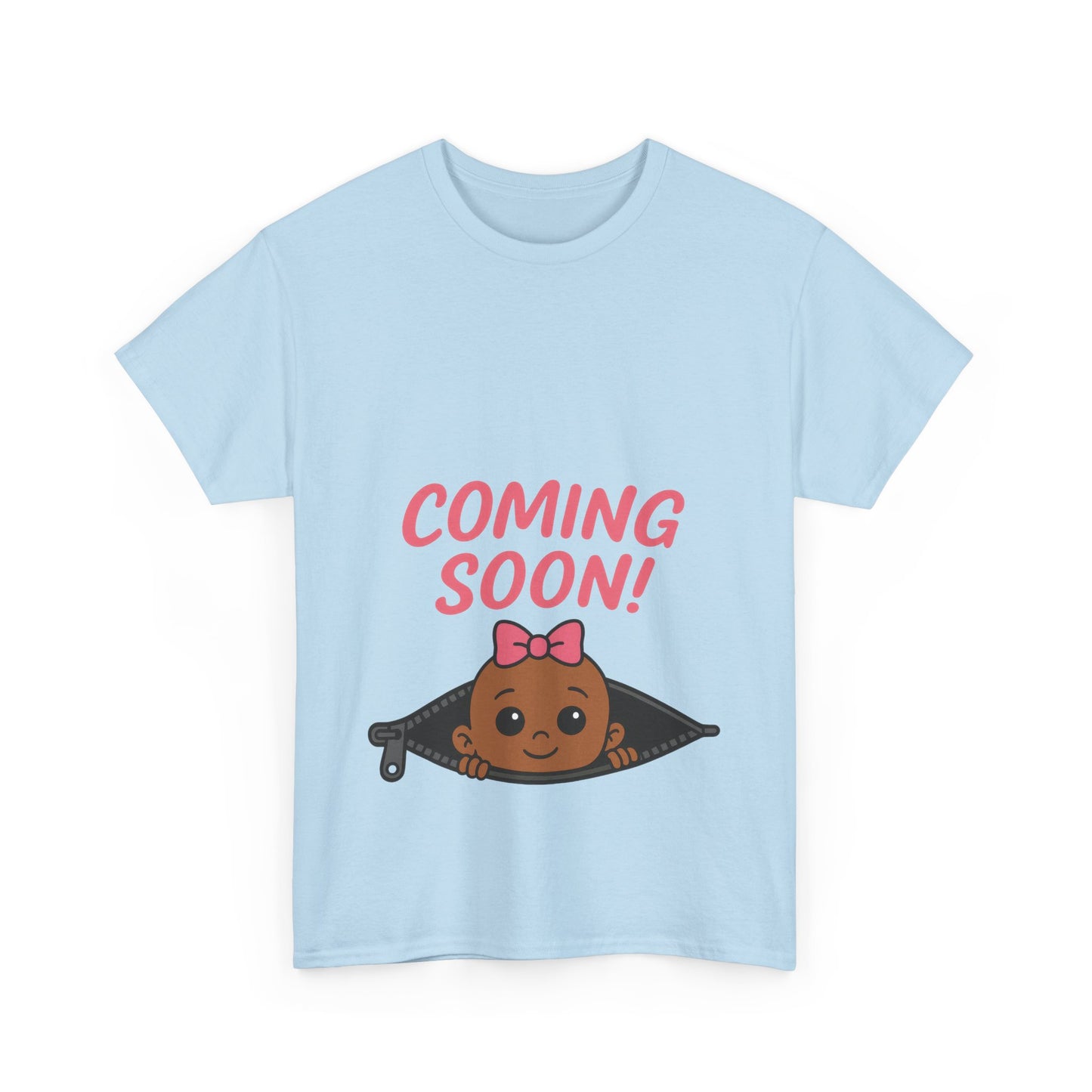 Coming Soon Maternity Tee, Cute Baby Girl Pregnancy Announcement Tee, Funny Expecting Mom Gift, Gender Reveal Tee, Baby Shower Top