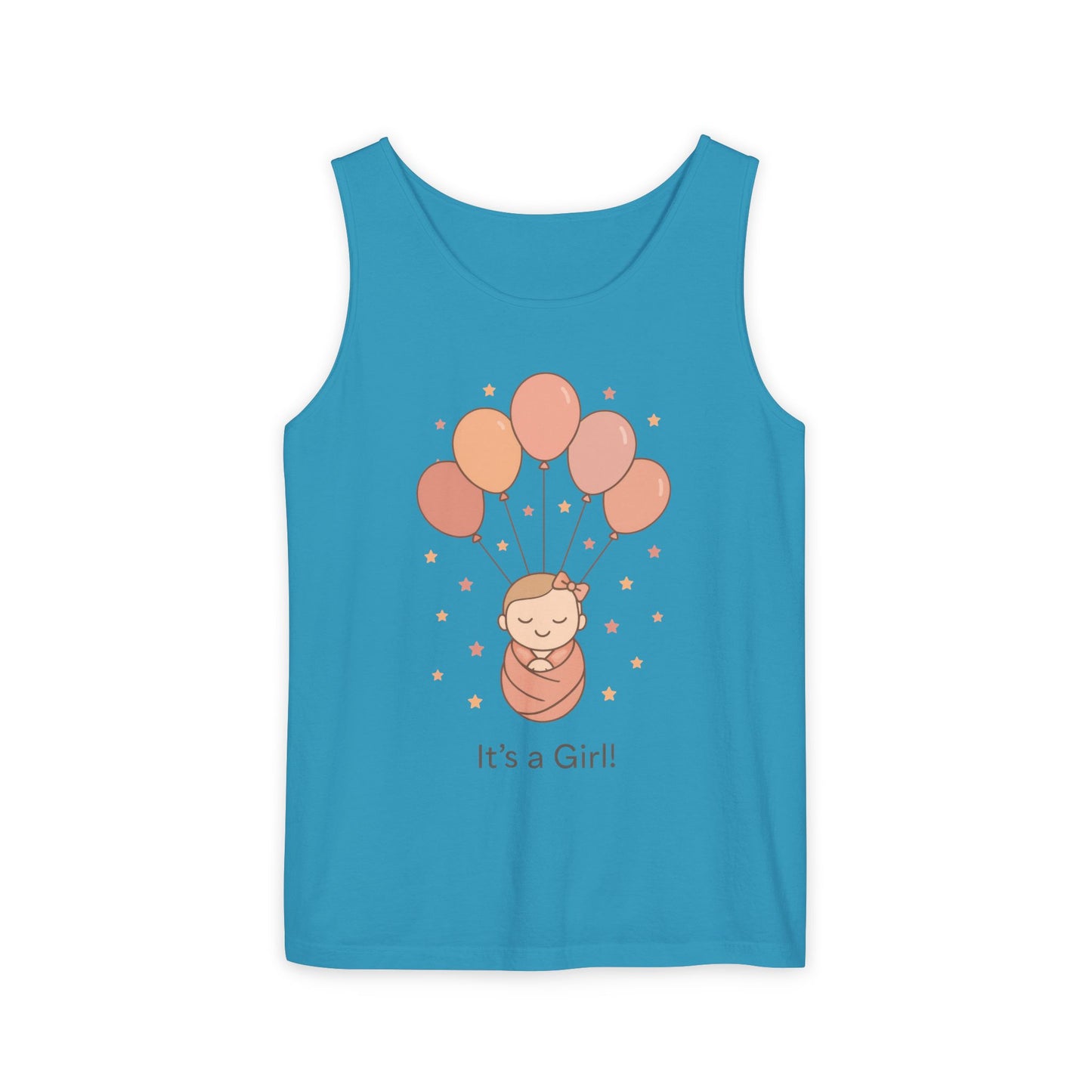 It's a Girl! Baby Shower Tank Top, Baby Girl Pregnancy Announcement Shirt, Gender Reveal Mom To Be Gift, Expecting Baby Shower Top