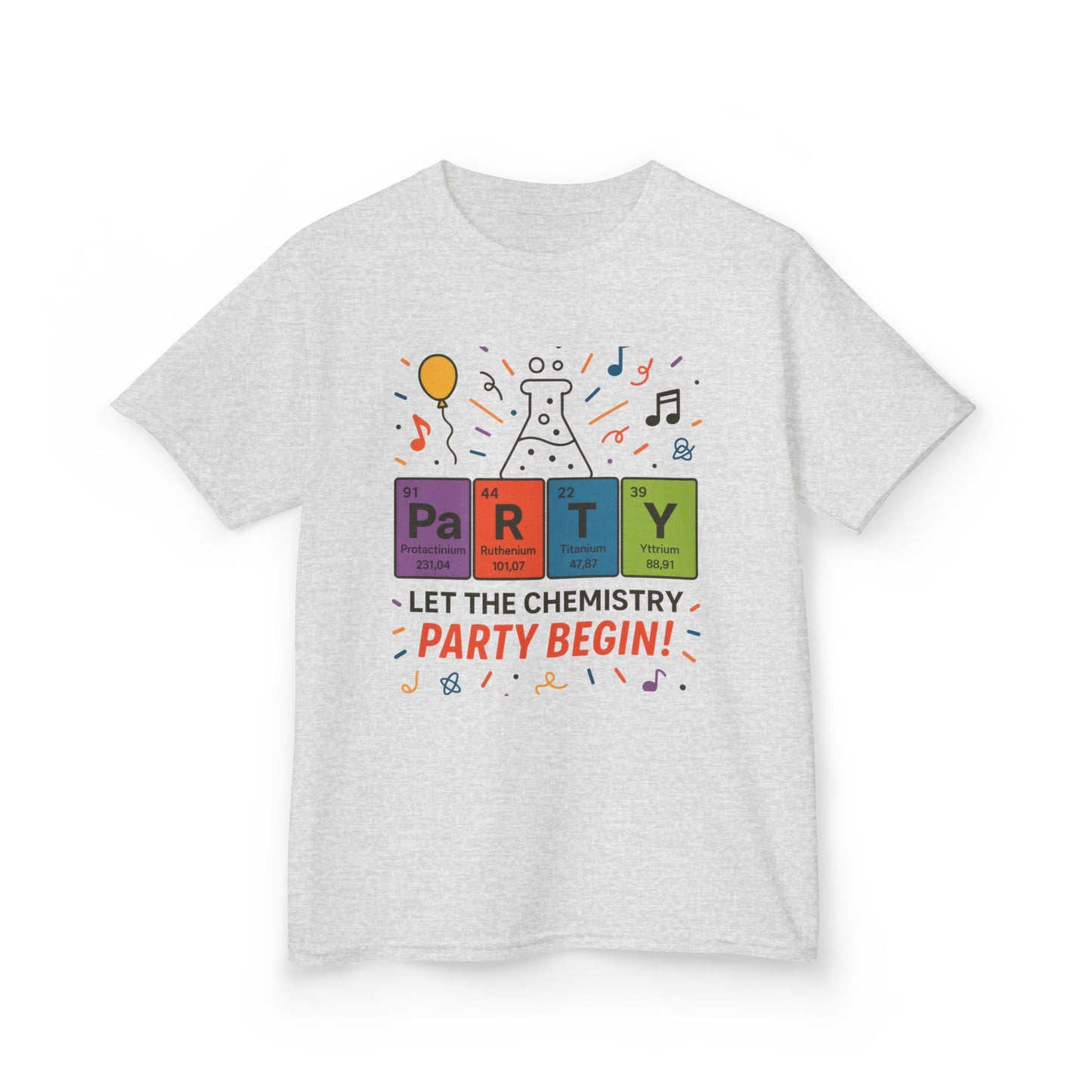 Kids' Chemistry Party T-Shirt, Periodic Table Tee, Funny Science Shirt for Boys & Girls, Science Tee, Unique Educational Apparel