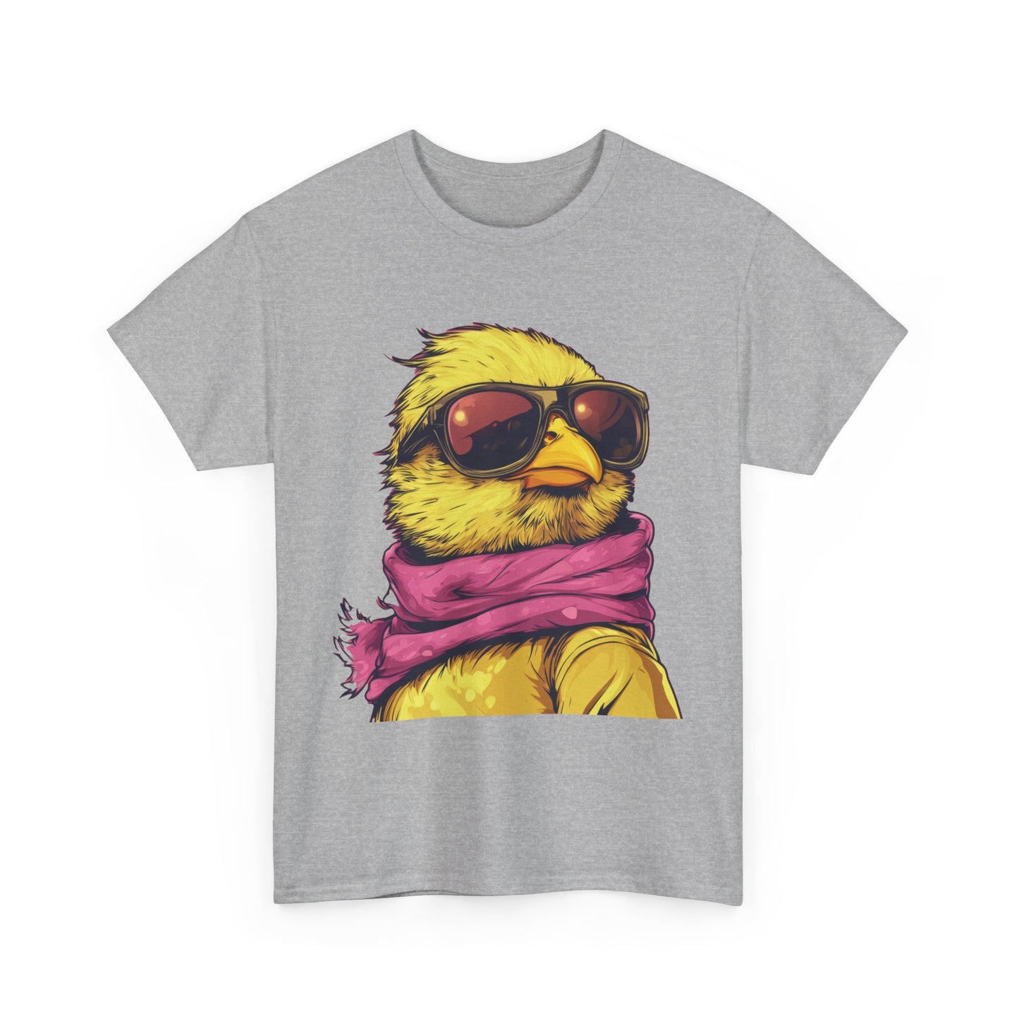 Chic Cool Chick T-Shirt, Unisex Heavy Tee, Funny Animal Tee, Trend Chick Graphic T-Shirt Gift