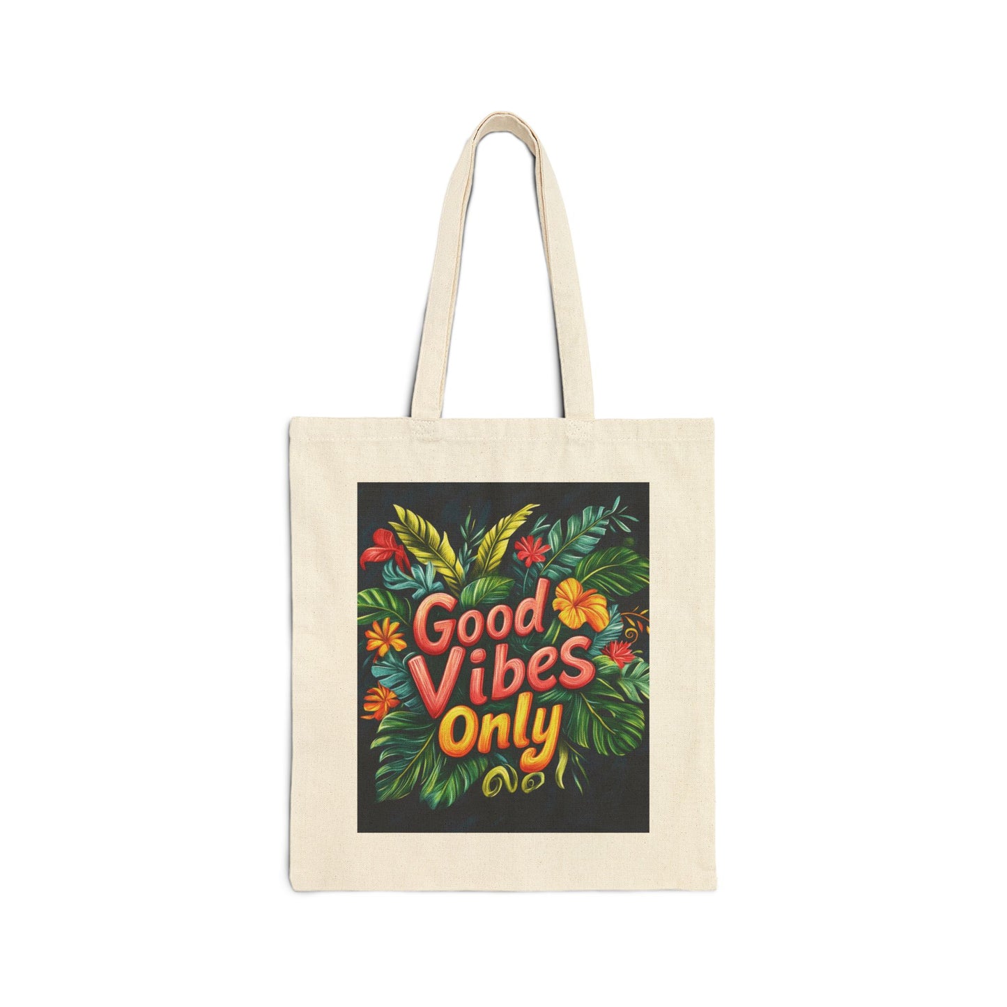 Good Vibes Only Tote Bag | Eco-Friendly Cotton Bag, Beach Bag, Shopper, Gift for Friends, Positive Energy Bag