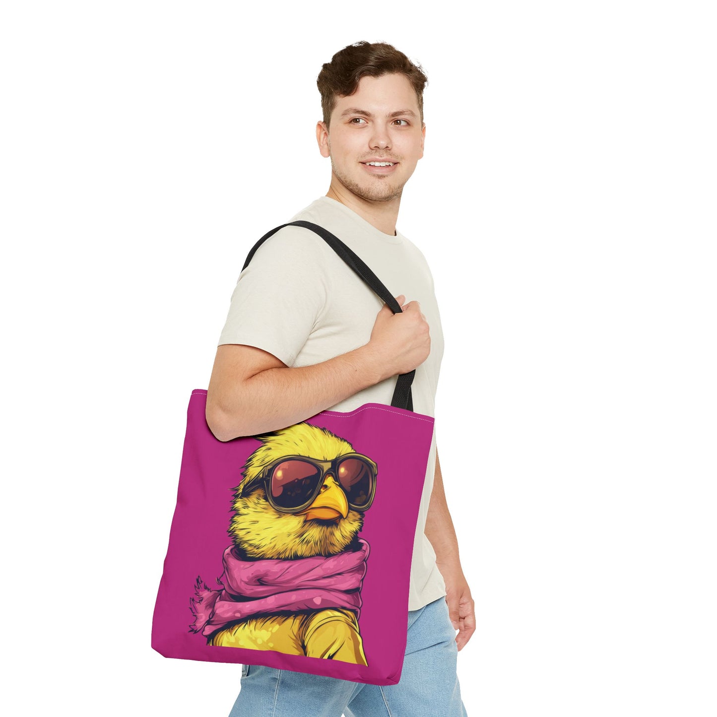 Chic Bird Tote Bag, Trendy Shopping Tote, Eco-friendly Bag, Gift for Animal Lovers, Summer Accessory, Beach Weekender Bag, Large Canvas Bag