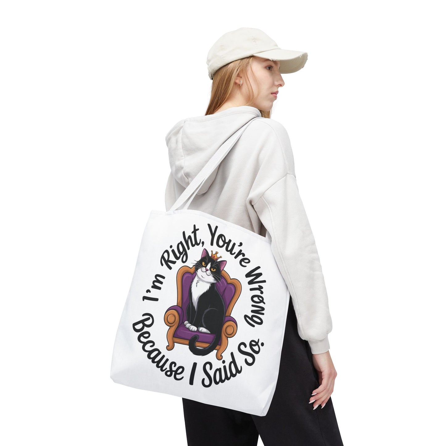 Funny Cat Tote Bag, Pet Lover Gift, Cat-Themed Shopper, Birthday Gift, Cute Animal Tote, Oversized Beach Bag
