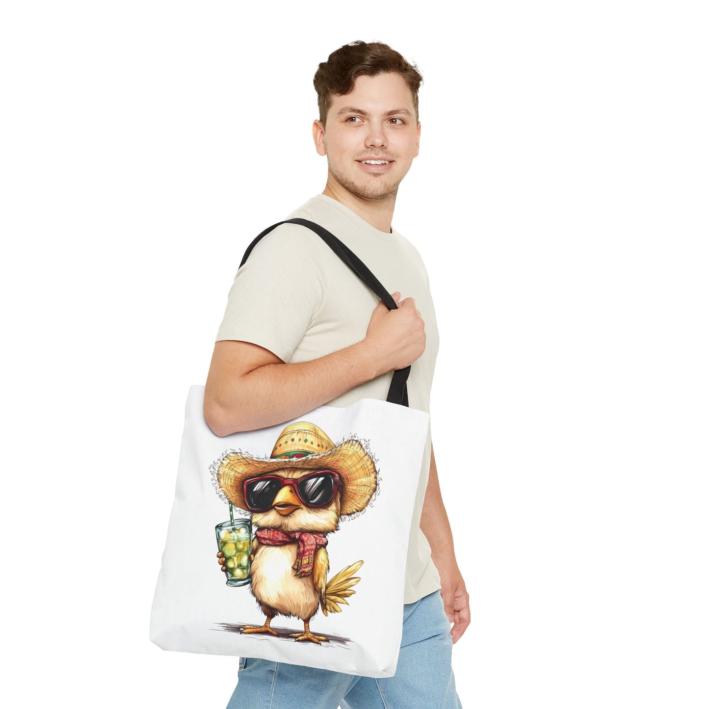 Chic Summer Tote Bag, Fun Bird Design, Beach Bag, Vacation Accessory, Perfect Gift for Bird Lovers, Eco-Friendly Shopper