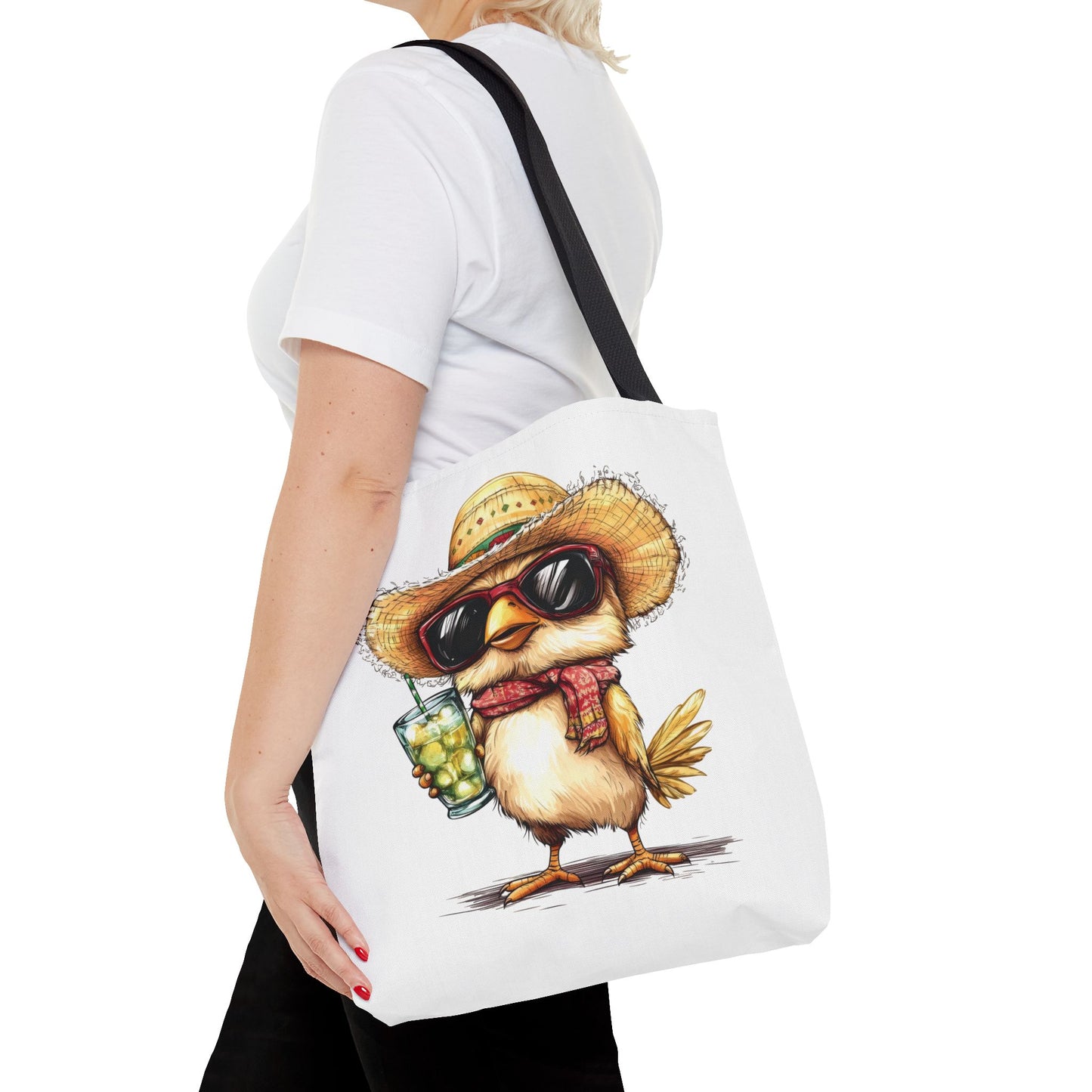 Chic Summer Tote Bag, Fun Bird Design, Beach Bag, Vacation Accessory, Perfect Gift for Bird Lovers, Eco-Friendly Shopper