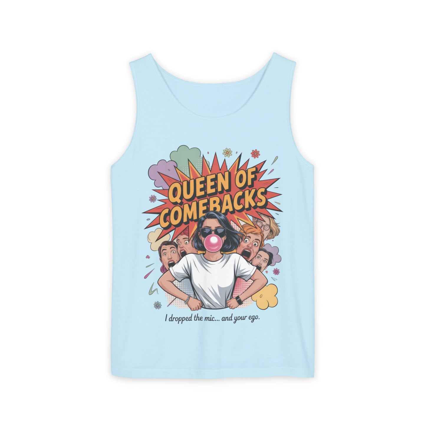 Funny Women's Tank Top, Queen of Comebacks Tee, Funny Graphic Tank, Gift for Her, Casual Wear, Comedy Apparel