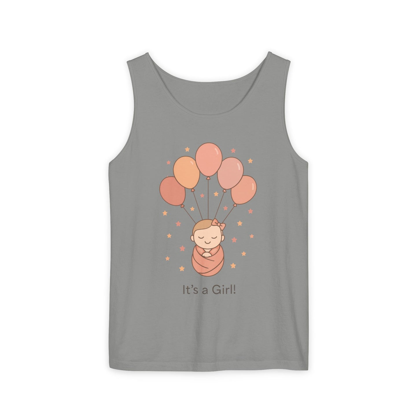 It's a Girl! Baby Shower Tank Top, Baby Girl Pregnancy Announcement Shirt, Gender Reveal Mom To Be Gift, Expecting Baby Shower Top