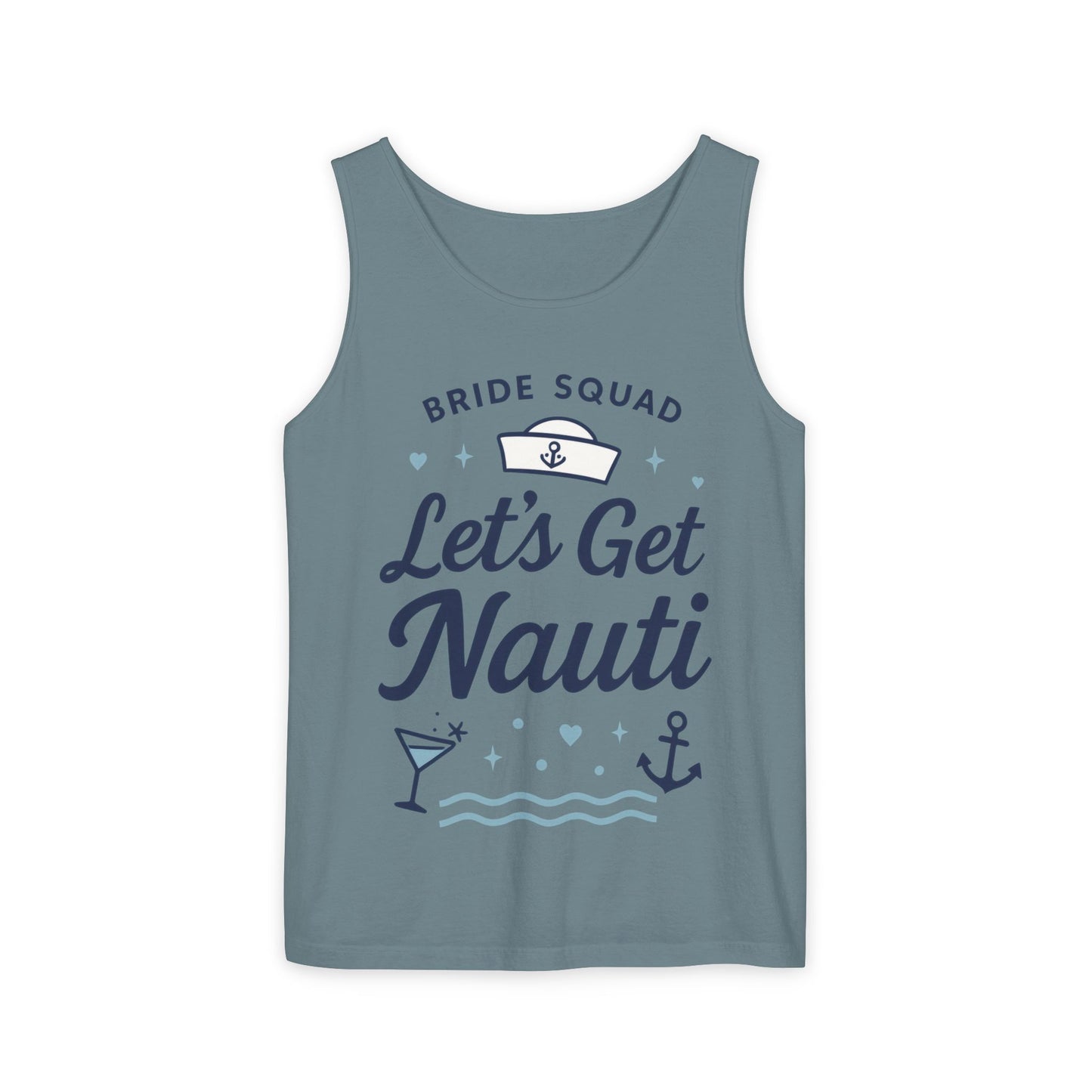 Lets Get Nauti Tank Top, Nautical Bachelorette Party Tee, Bride Squad Gift, Bridesmaid Hen Party Top, Fun Nautical Wedding Shirt