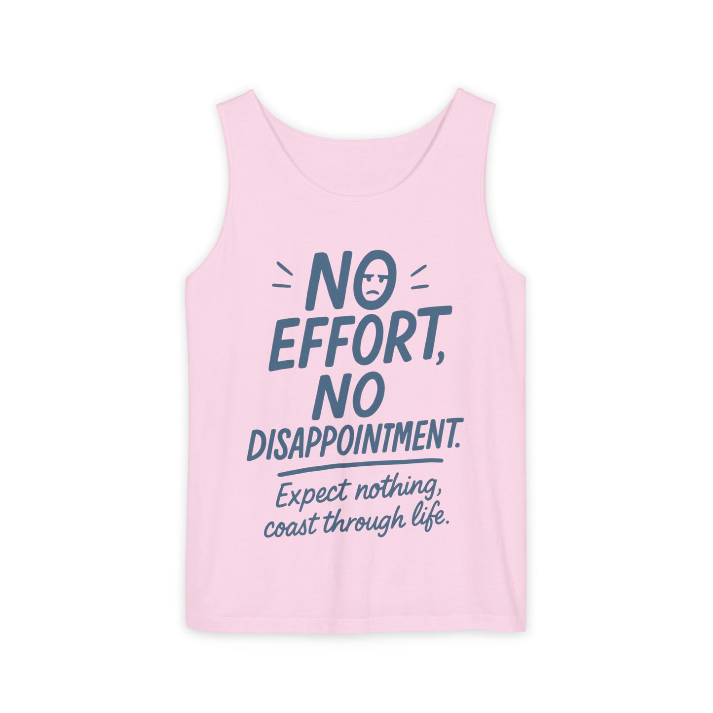 No Effort Womens Tank Top, Funny Lazy Life Quote, Workout Humor Sleeveless Shirt, Casual Gym Top, Gift for Her, Perfect for Lazy Days