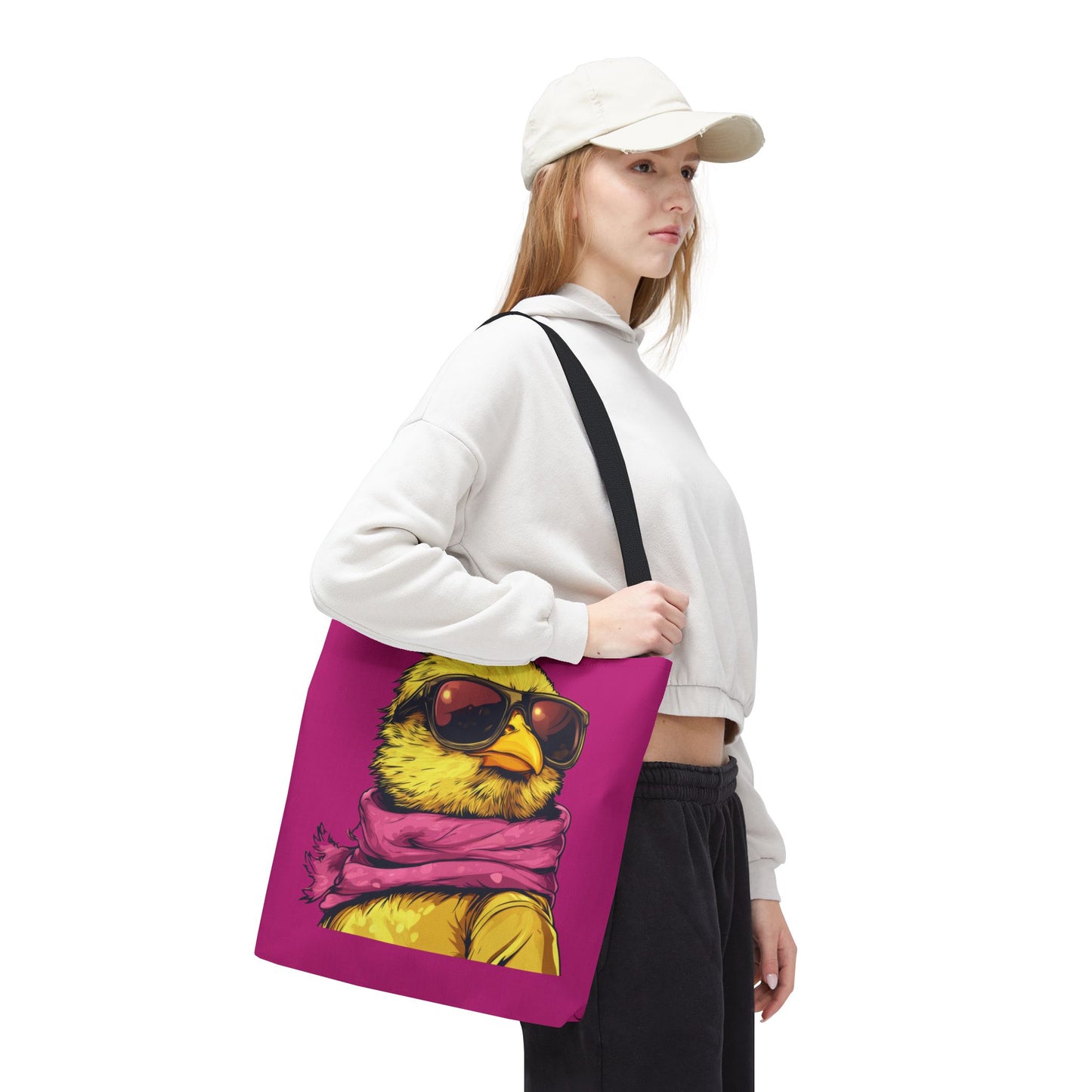 Chic Bird Tote Bag, Trendy Shopping Tote, Eco-friendly Bag, Gift for Animal Lovers, Summer Accessory, Beach Weekender Bag, Large Canvas Bag