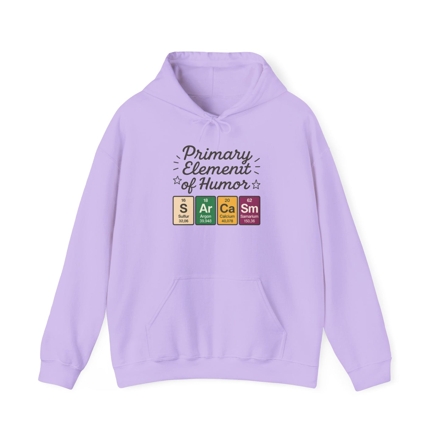 Sarcasm Hoodie for Women, Funny Chemistry Hoodie, Primary Element of Humor Science Sweatshirt, Nerdy Gift for Her