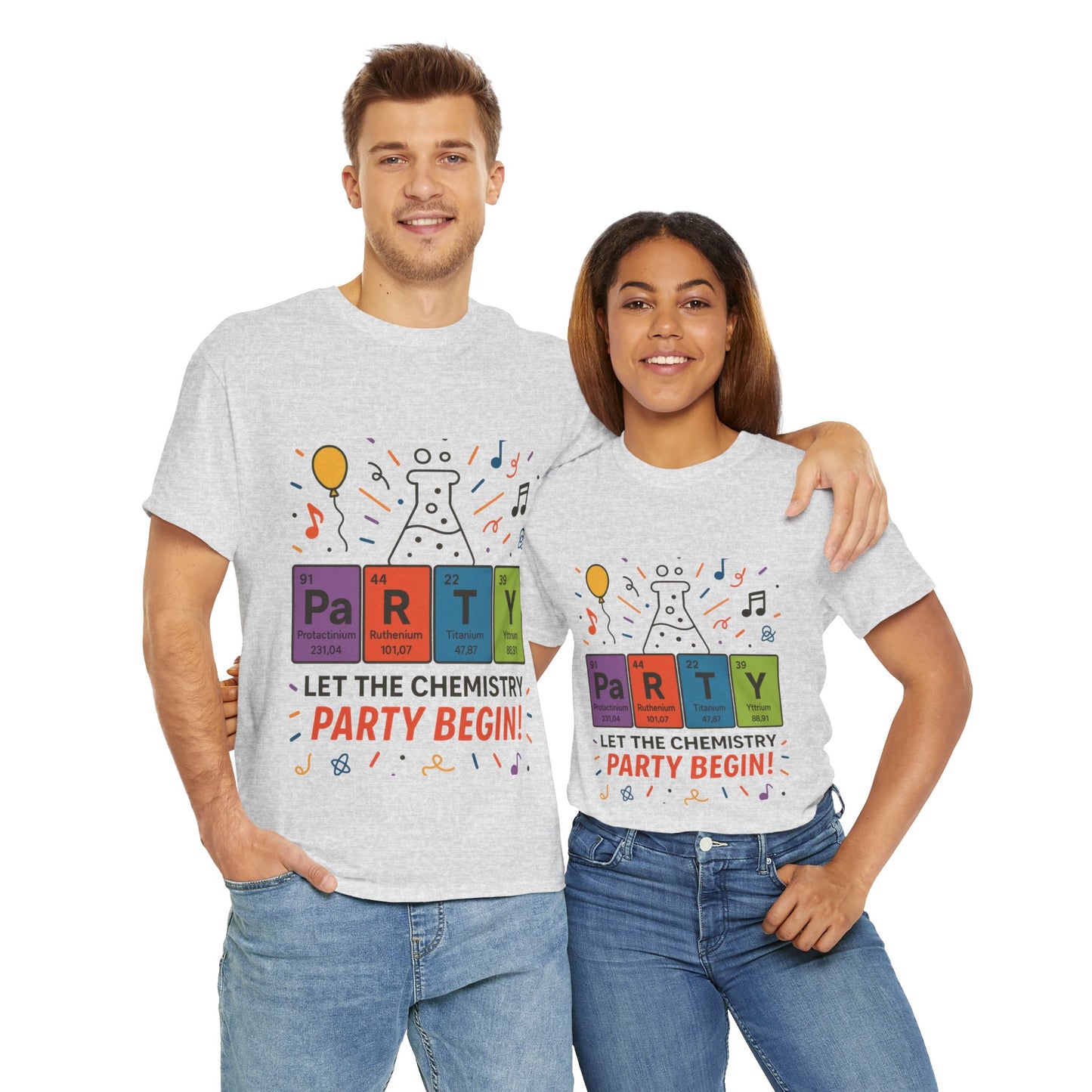 Funny Chemistry Party T-Shirt, Periodic Table PaRTY Tee, Unisex Science Humor Shirt, Gift for Chemistry Teacher,Science Tee, Nerdy Pun Shirt