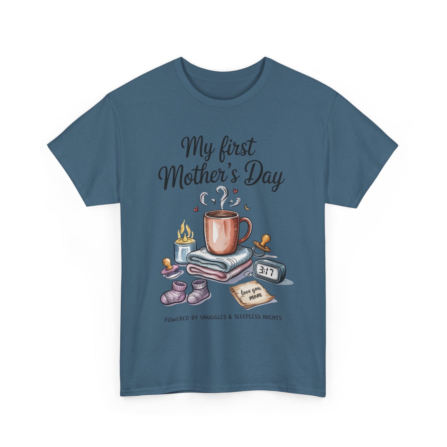 My First Mother's Day Tee, Gift for New Moms, Cute Mother's Day Shirt, Snuggle-Inspired Apparel, Baby Shower Tee