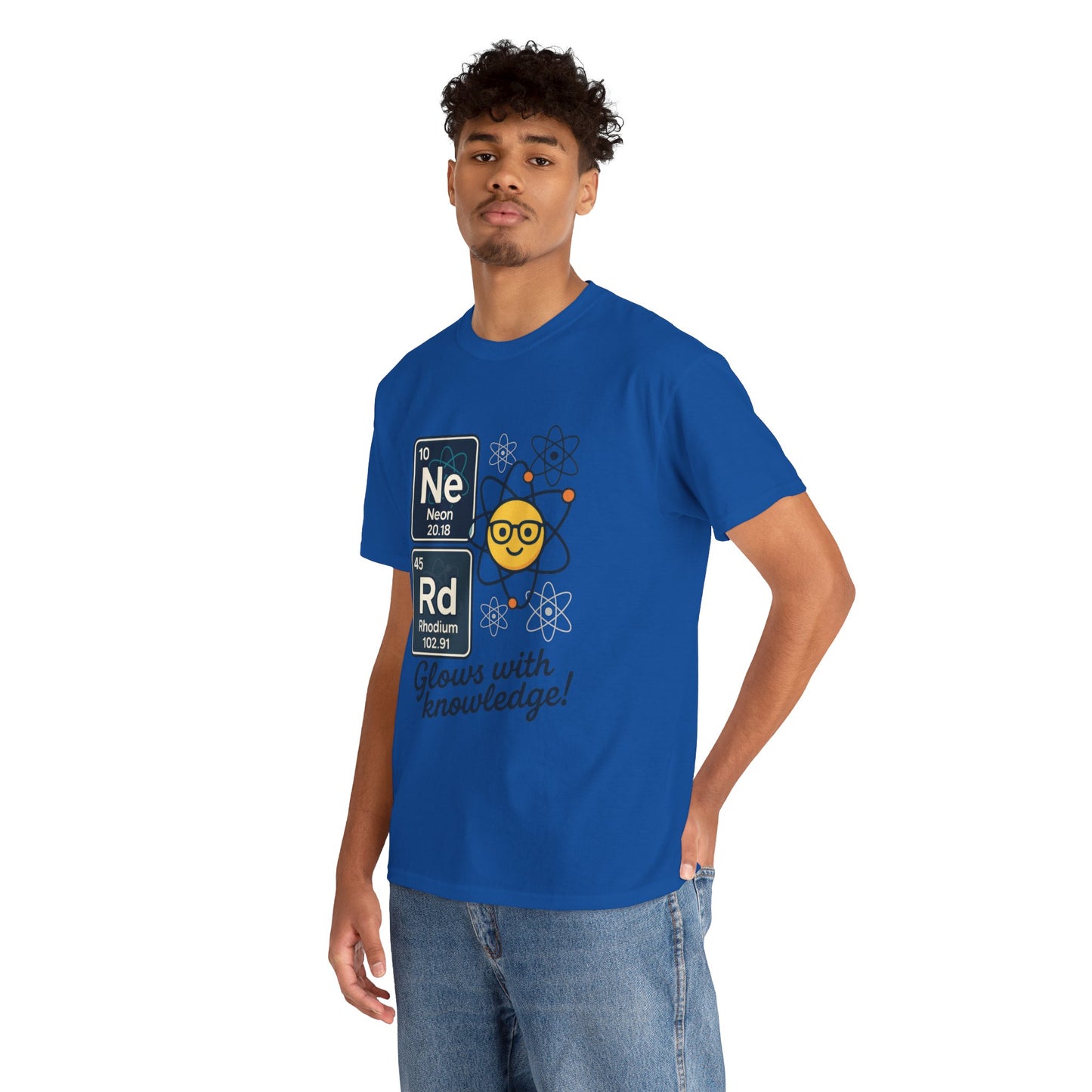 Funny Mens Nerd T-Shirt, NeRd Periodic Table Shirt, Glowing Knowledge Tee, Science Lover Gift, Chemistry Shirt, STEM Apparel, Science Tee