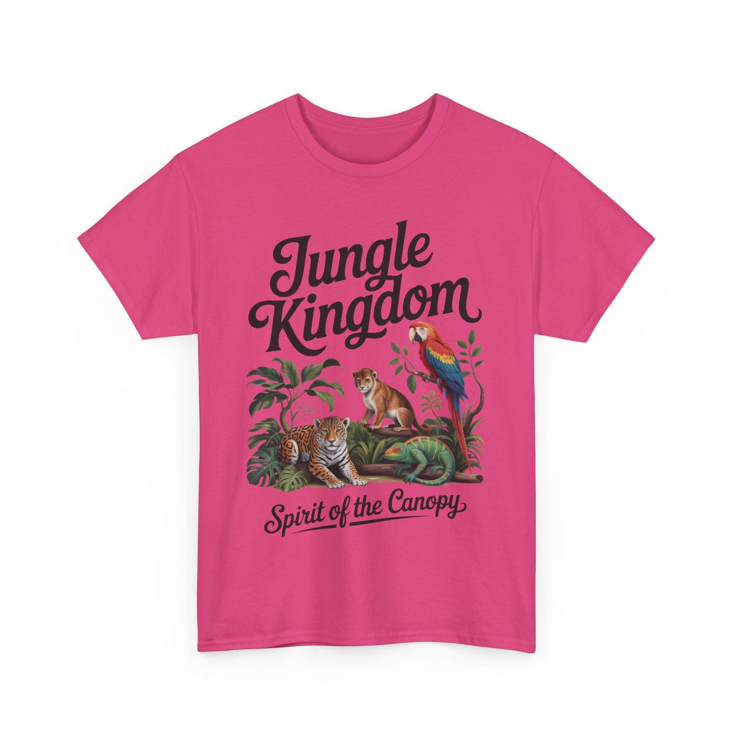 Mens Jungle Kingdom Tee - Nature Lover T-Shirt, Animal Graphic Tee, Eco-Friendly Gift, Summer Fashion, Adventure Outfit