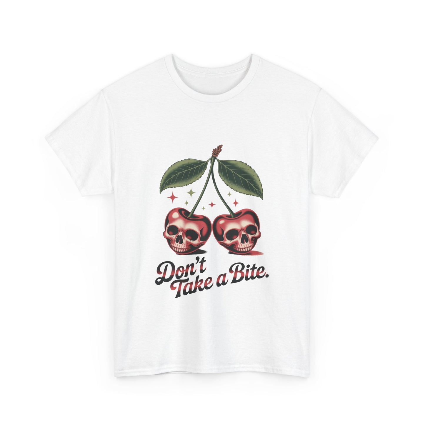 Skull Cherry Womens Graphic Tee, Edgy Tee, Unique Gift, Halloween Apparel, Cute Gothic Fruit Graphic Tee for Women, Funny Dark Style Shirt